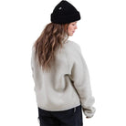 Jones Women's Campfire Recycled Sherpa Fleece Pullover Smoke Grey Womens Thermal