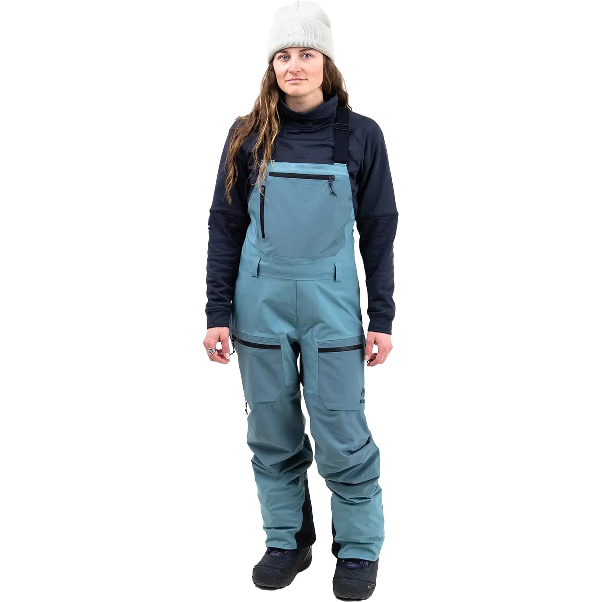 Jones Women's MTN Surf Recycled Bibs Atlantic Blue 2026 Womens Snowboard Pants