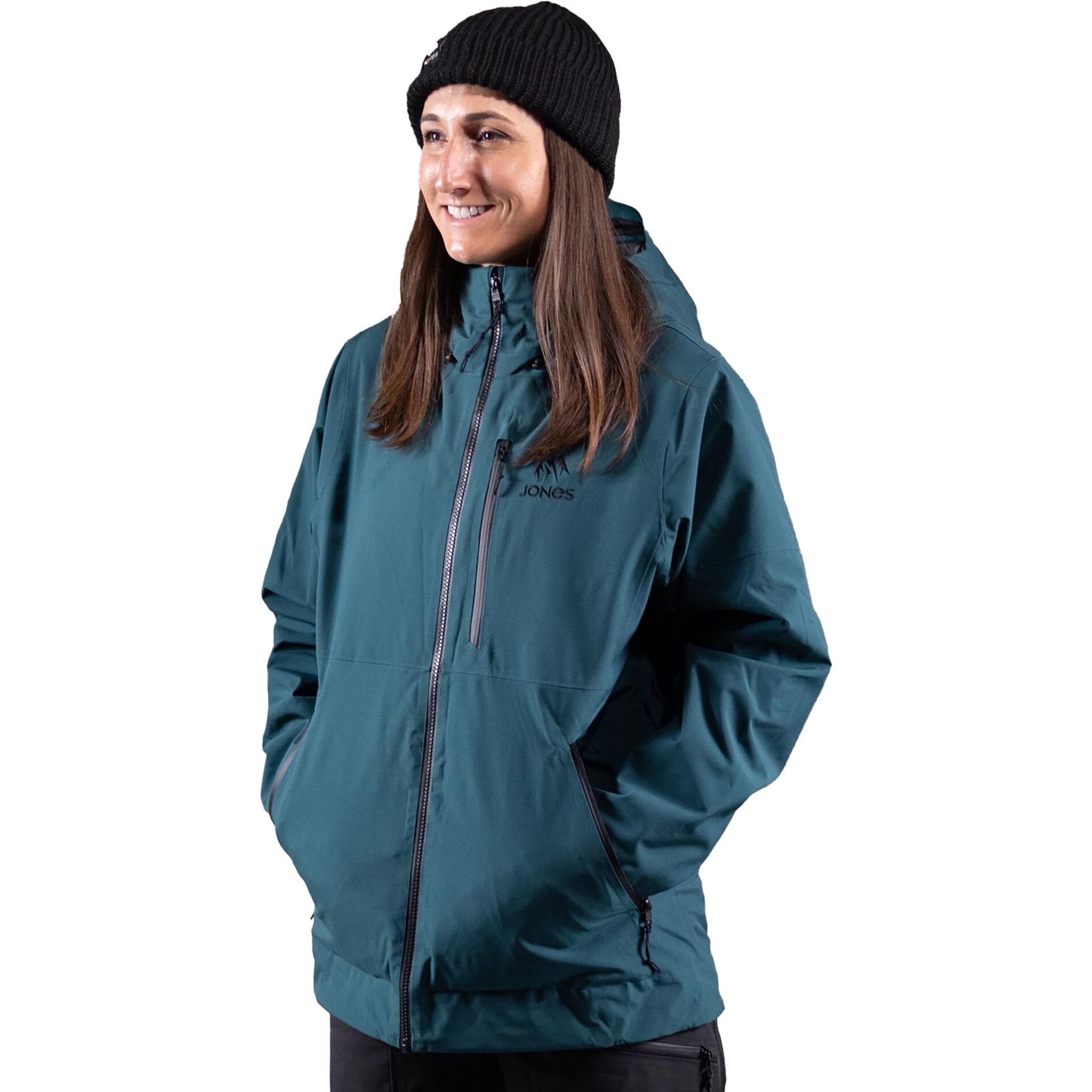 Jones Womens MTN Surf Recycled Jacket Pacific Teal 2025 Womens Snowboard Jacket