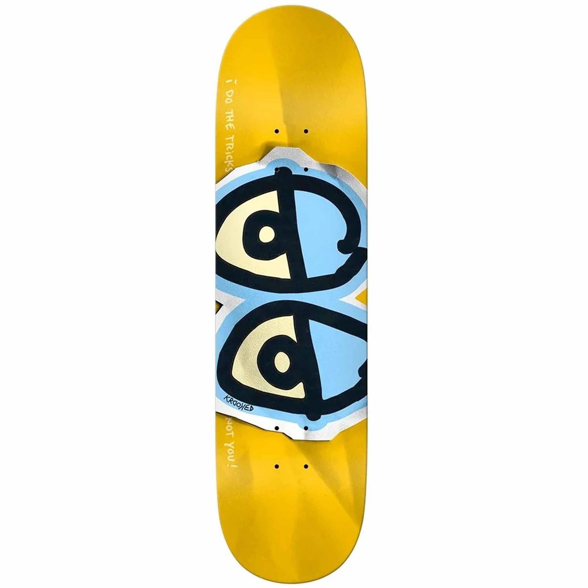 Krooked DBX Eyes Blue 8.38" Skateboard Deck Skateboard