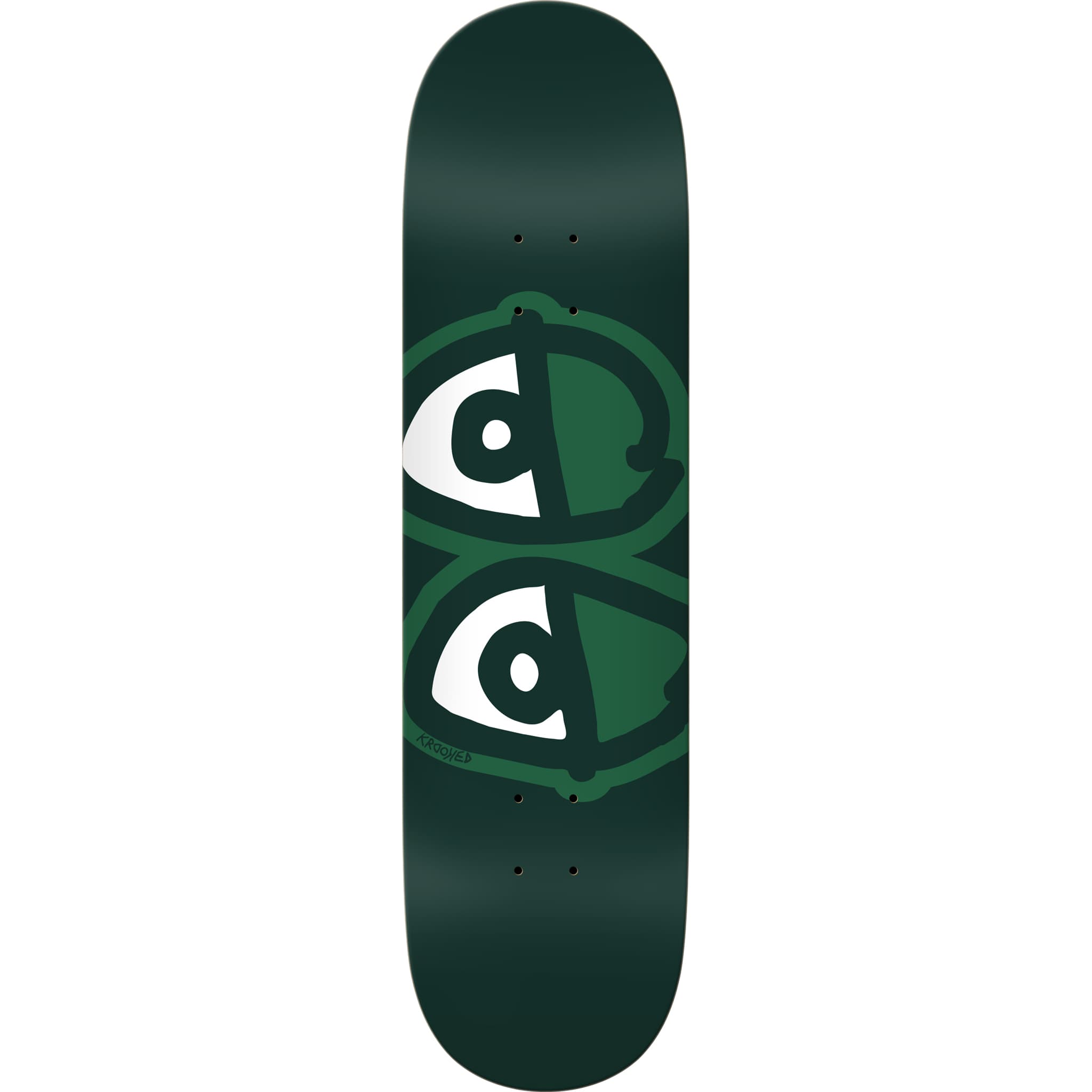 Krooked Eyes Team Green Easy Riders Skateboard Deck 8.25" Skateboard