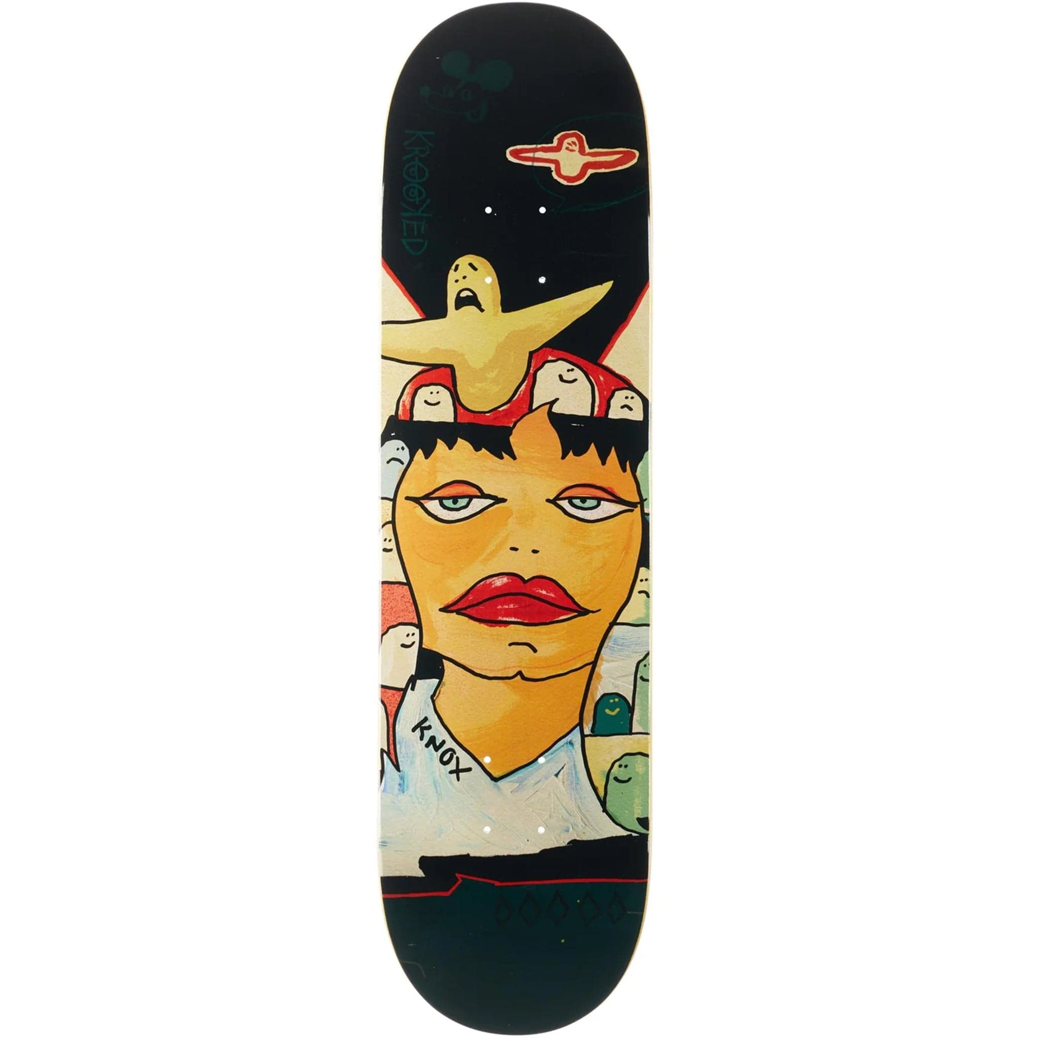 Krooked Knox Three Star Skateboard Deck 8.25" Skateboard