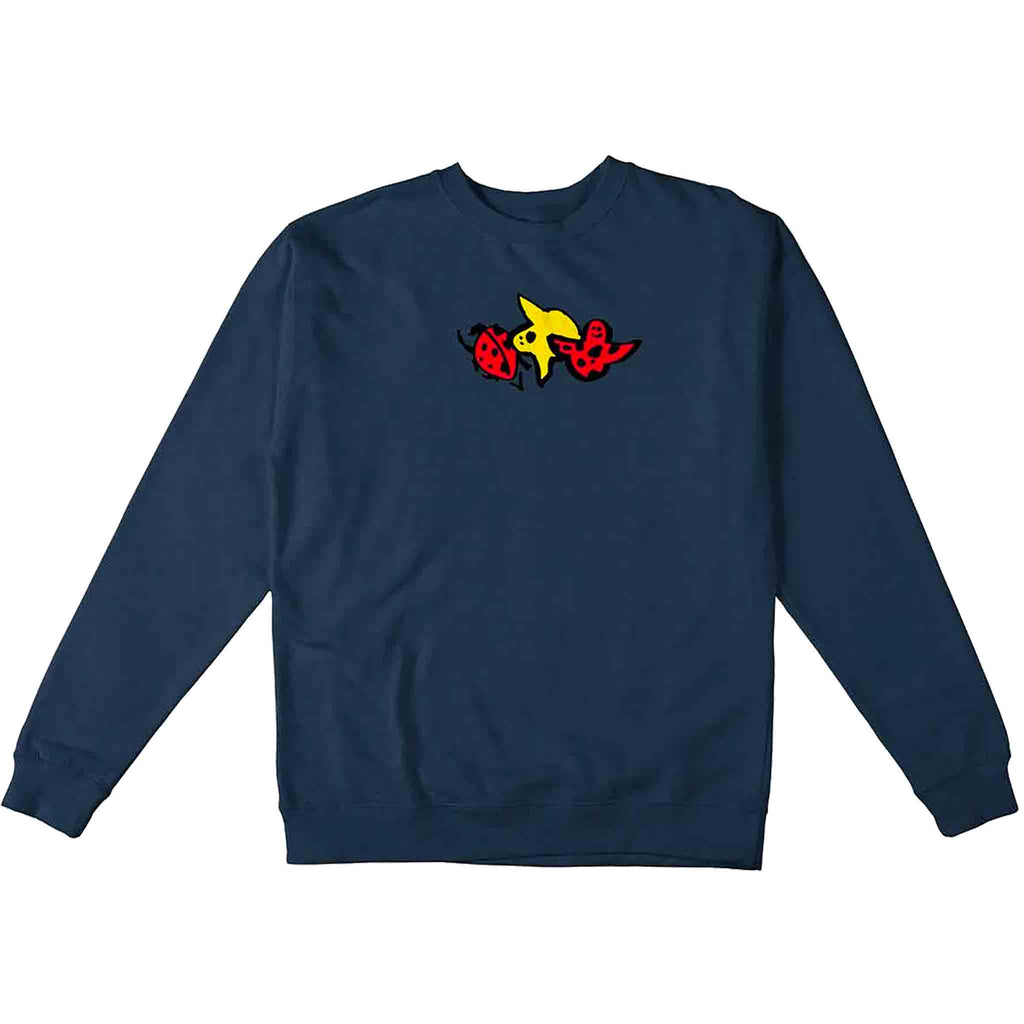 Krooked Ladybug Crewneck Navy Sweatshirts