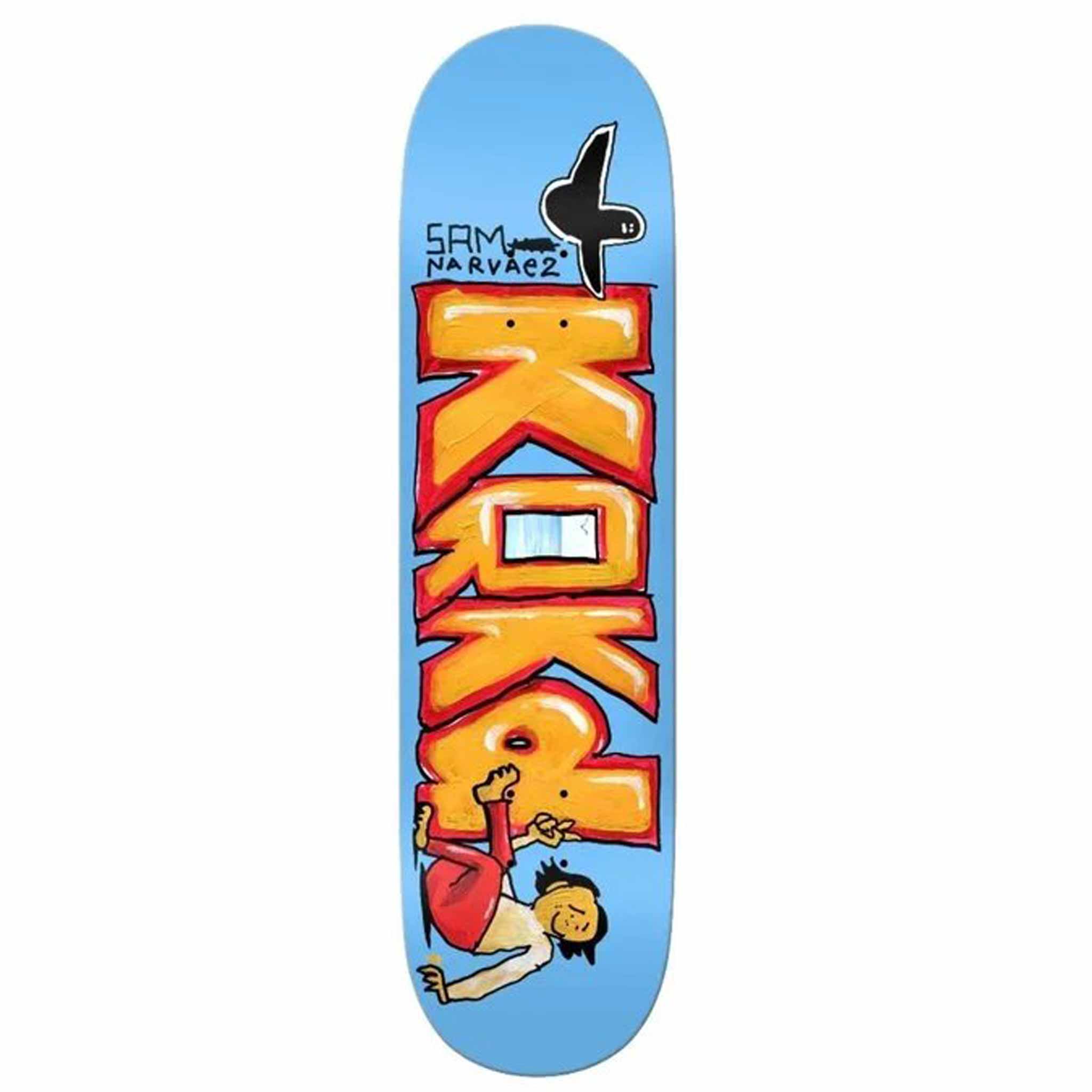 Krooked Sam Shore 8.38" Skateboard Deck Blue Skateboard