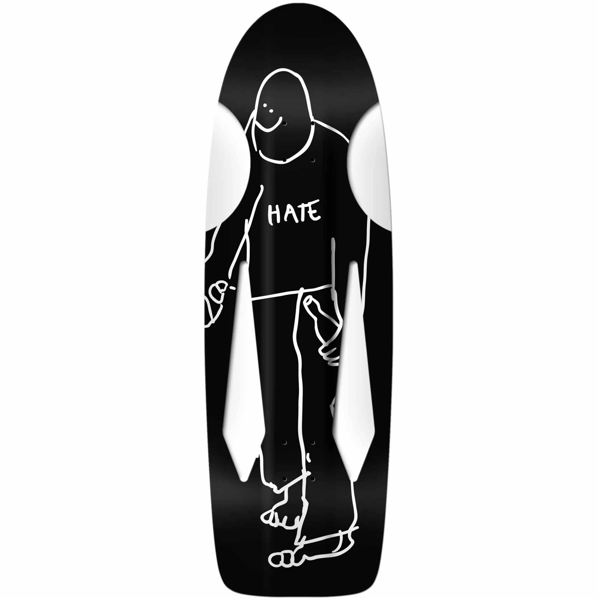 Krooked Skate Shop Day Exclusive Beamer Hate 10.75" Skateboard Deck Black Skateboard