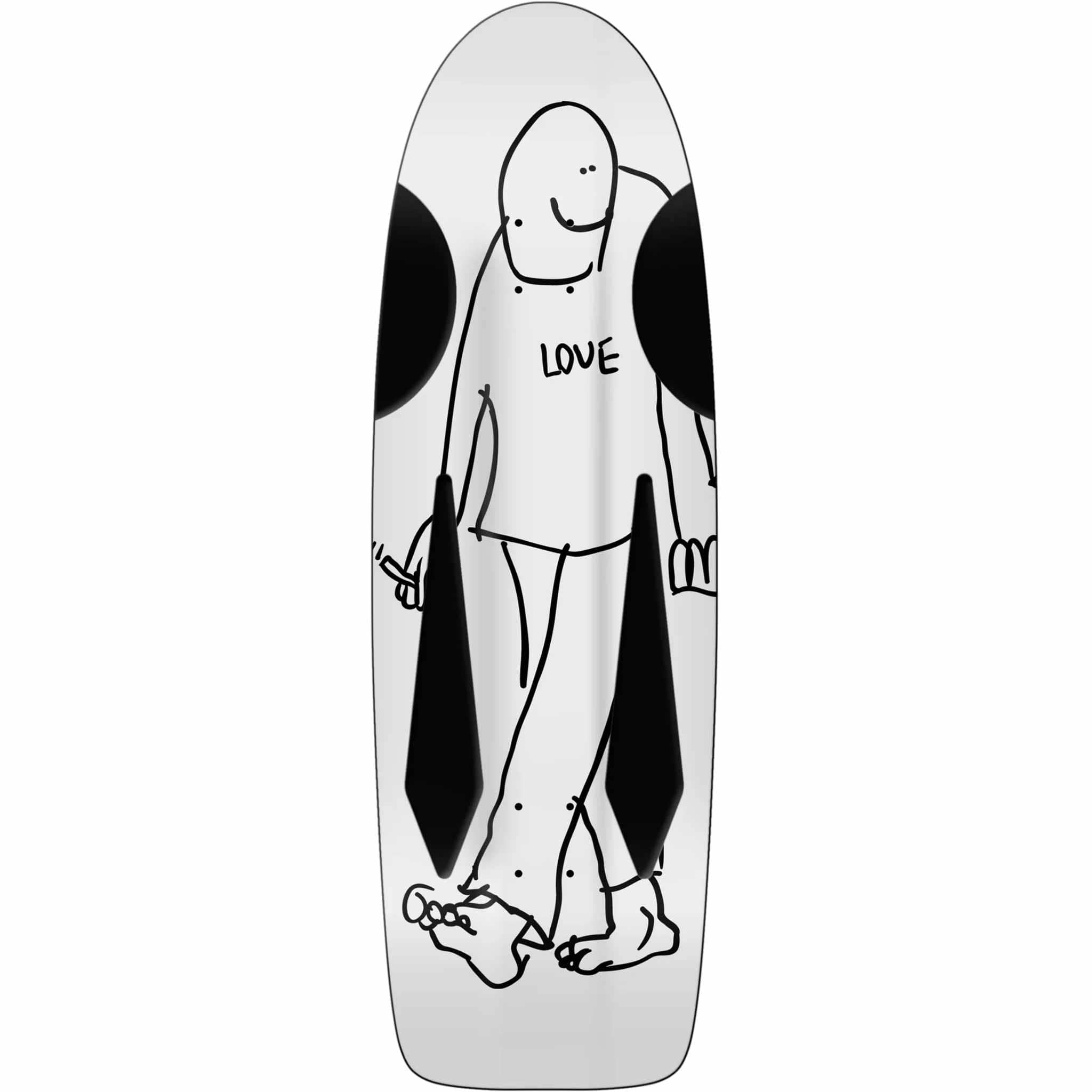 Krooked Skate Shop Day Exclusive Beamer Love 10.75" Skateboard Deck White Skateboard