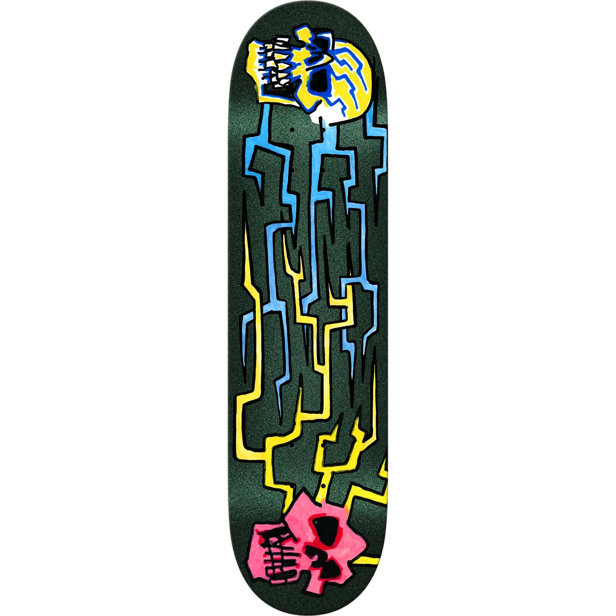 Krooked Skulls And Bolts Twin Tail Skateboard Deck 8.3" Skateboard