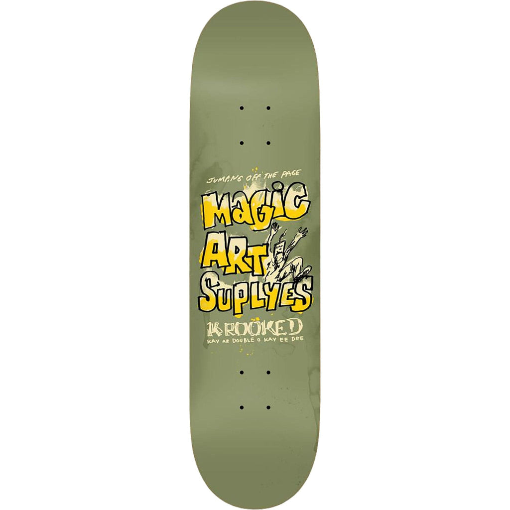 Krooked Team Magic Art Supplies 8.75" Skateboard Deck Skateboard