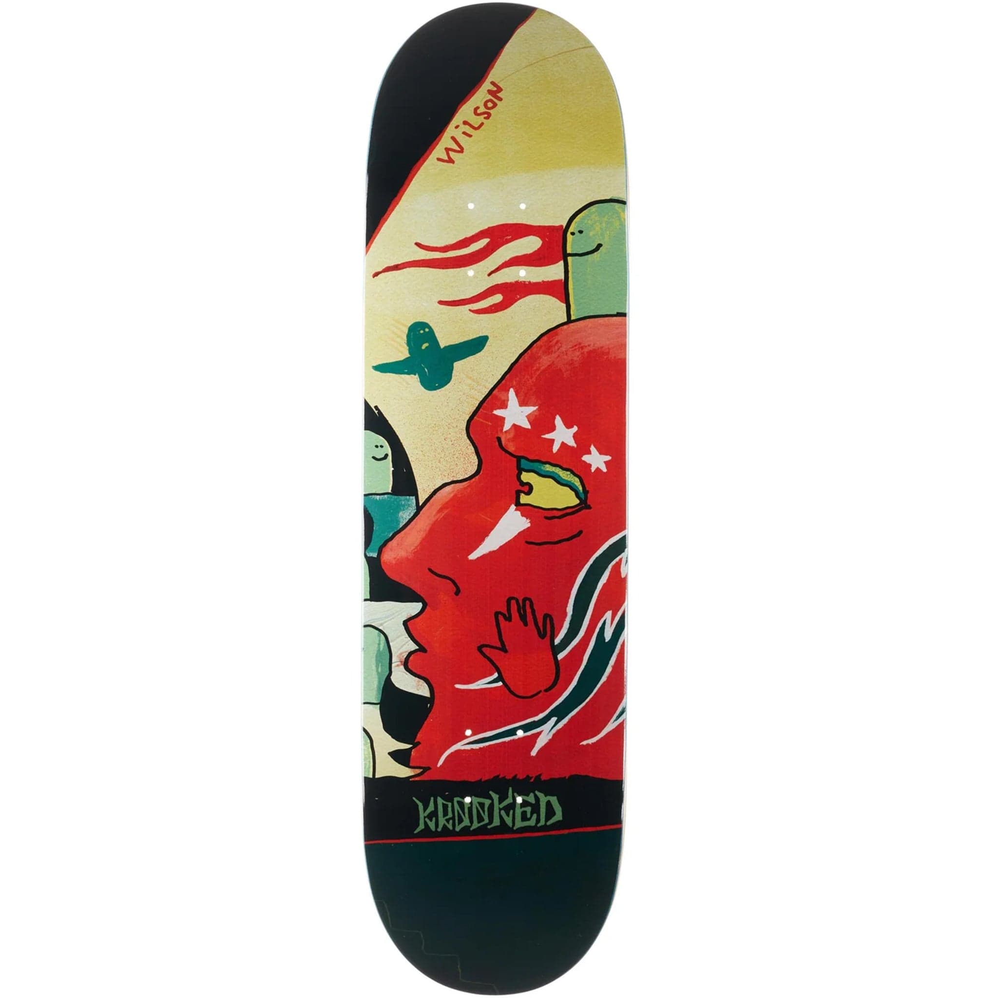 Krooked Wilson Three Star Skateboard Deck 8.5" Skateboard