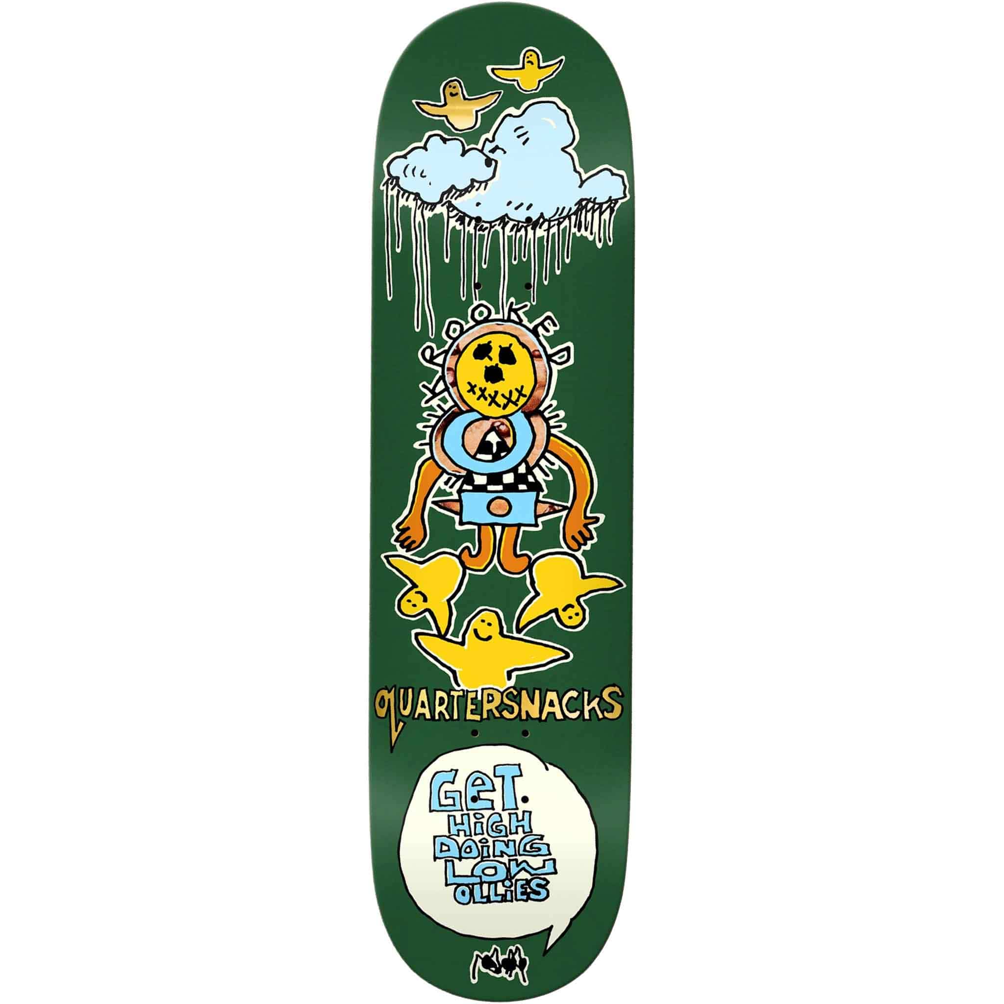 Krooked X Quartersnacks Get High Skateboard Deck 8.25" Skateboard