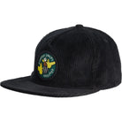 Krooked X Quartersnacks Snackbirds Snapback Hat Black Hats
