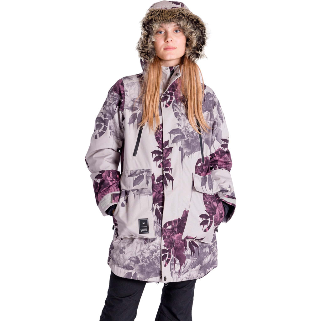 L1 Fairbanks Jacket Ghosted Print Womens Snowboard Jacket