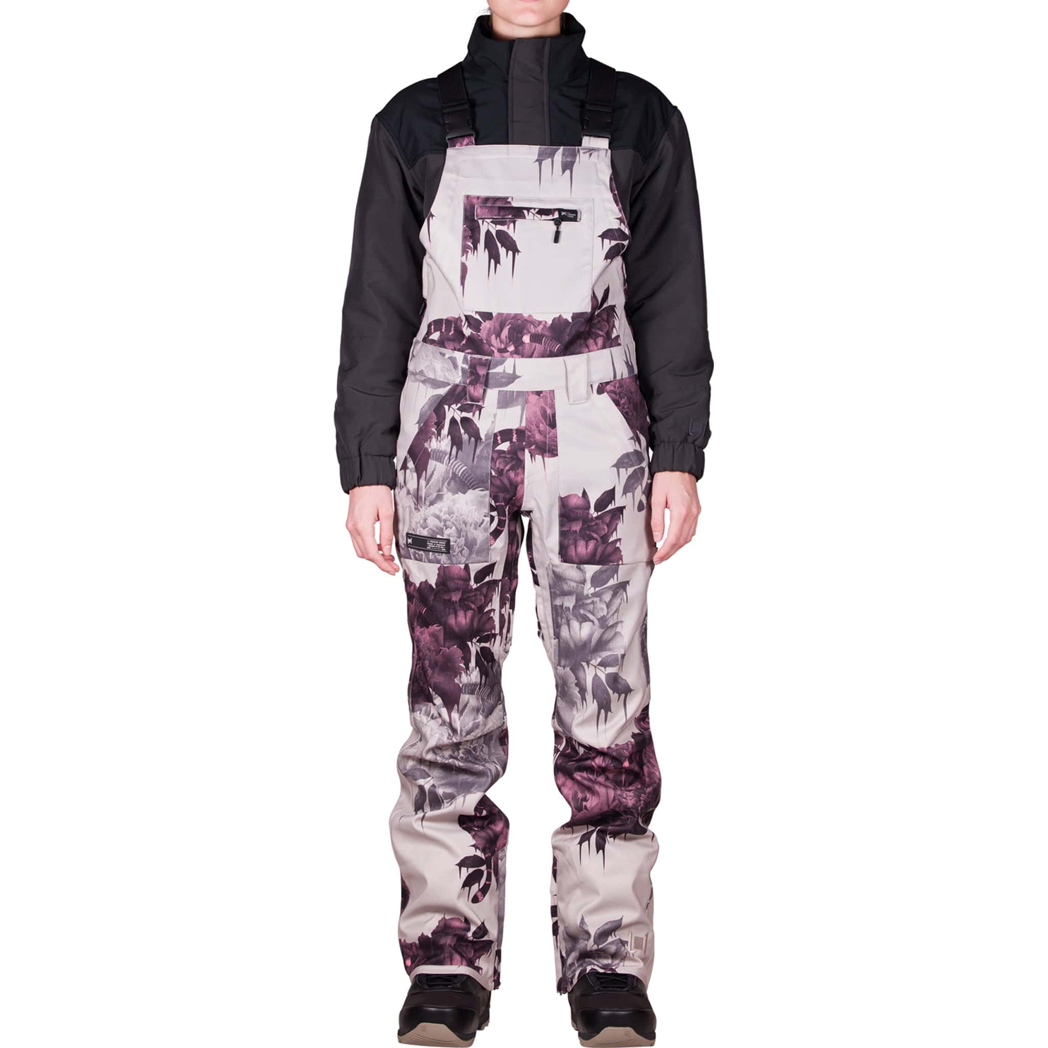 L1 Loretta Bib Ghosted Print Women's Snowboard Pants