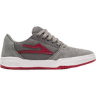 Lakai Brighton Kids Grey Red Suede Kids Shoes