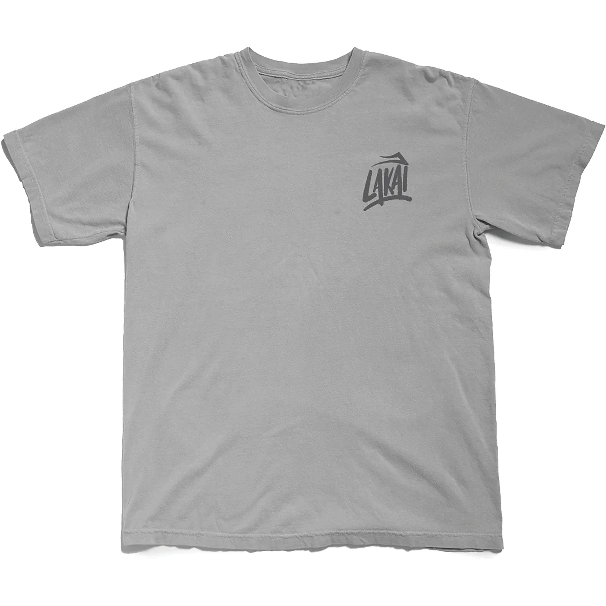 Lakai Brush Garment Dyed Tee Charcoal T Shirt