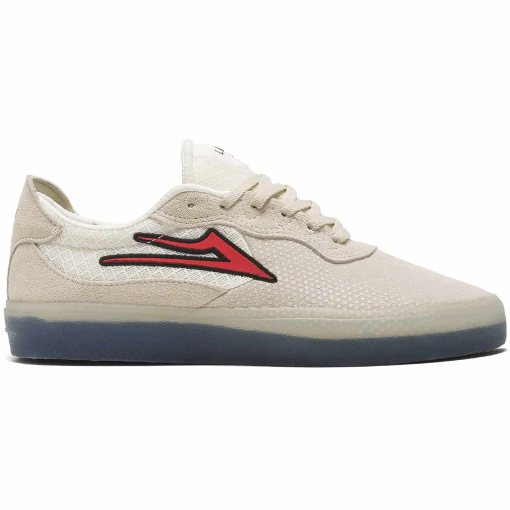 Lakai Essex White Red Suede Shoes