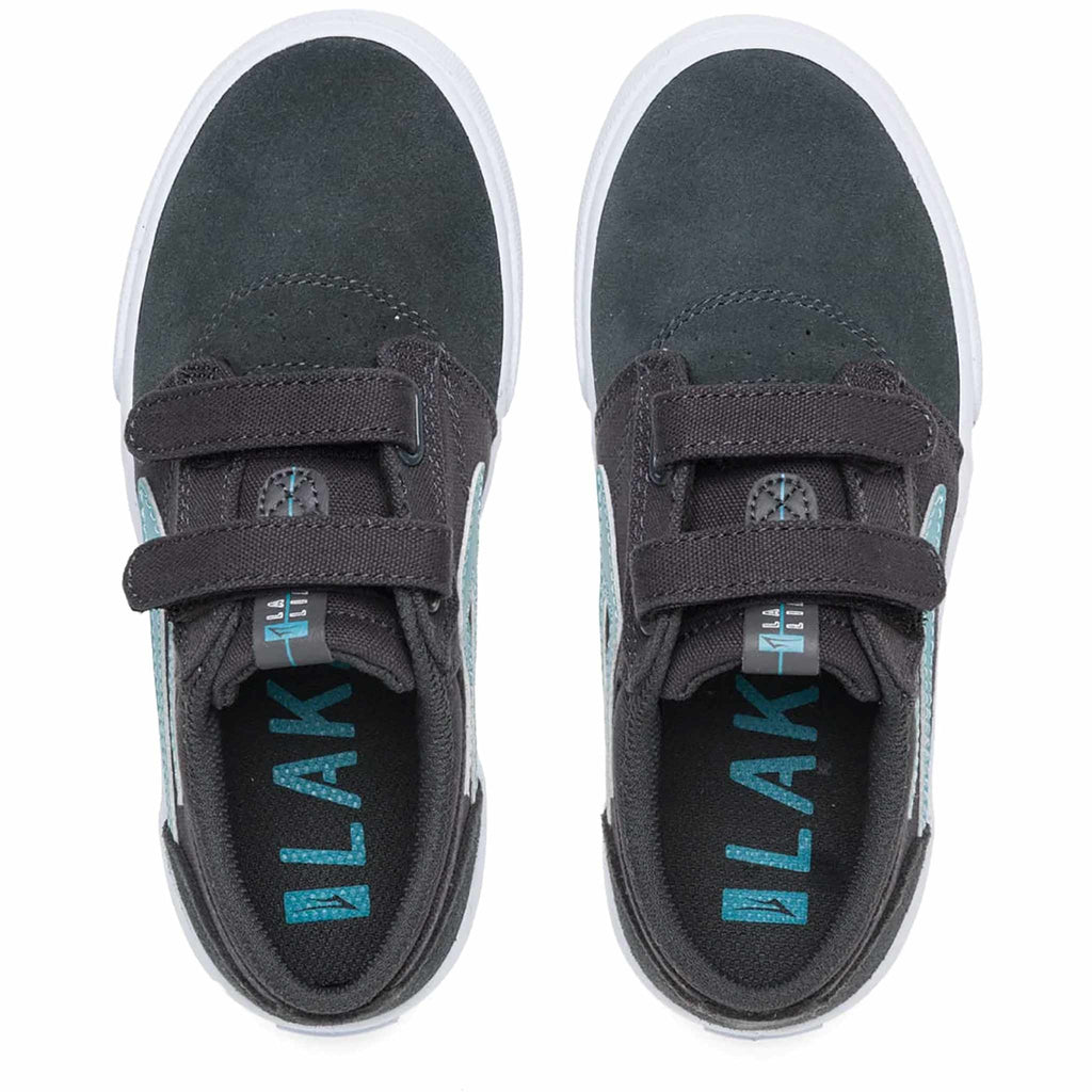 Lakai Griffin Kids Charcoal Nile Suede Shoes