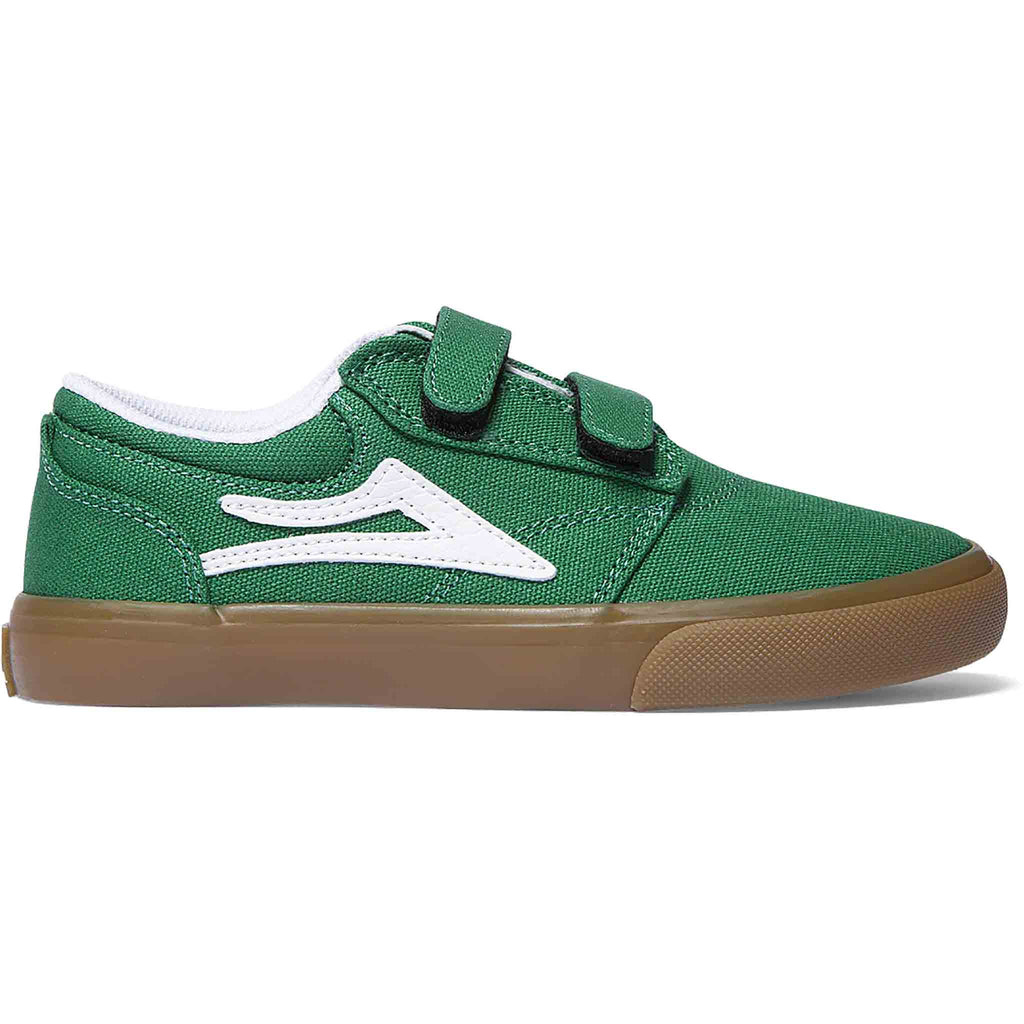 Lakai Griffin Kids Green Gum Canvas Shoes