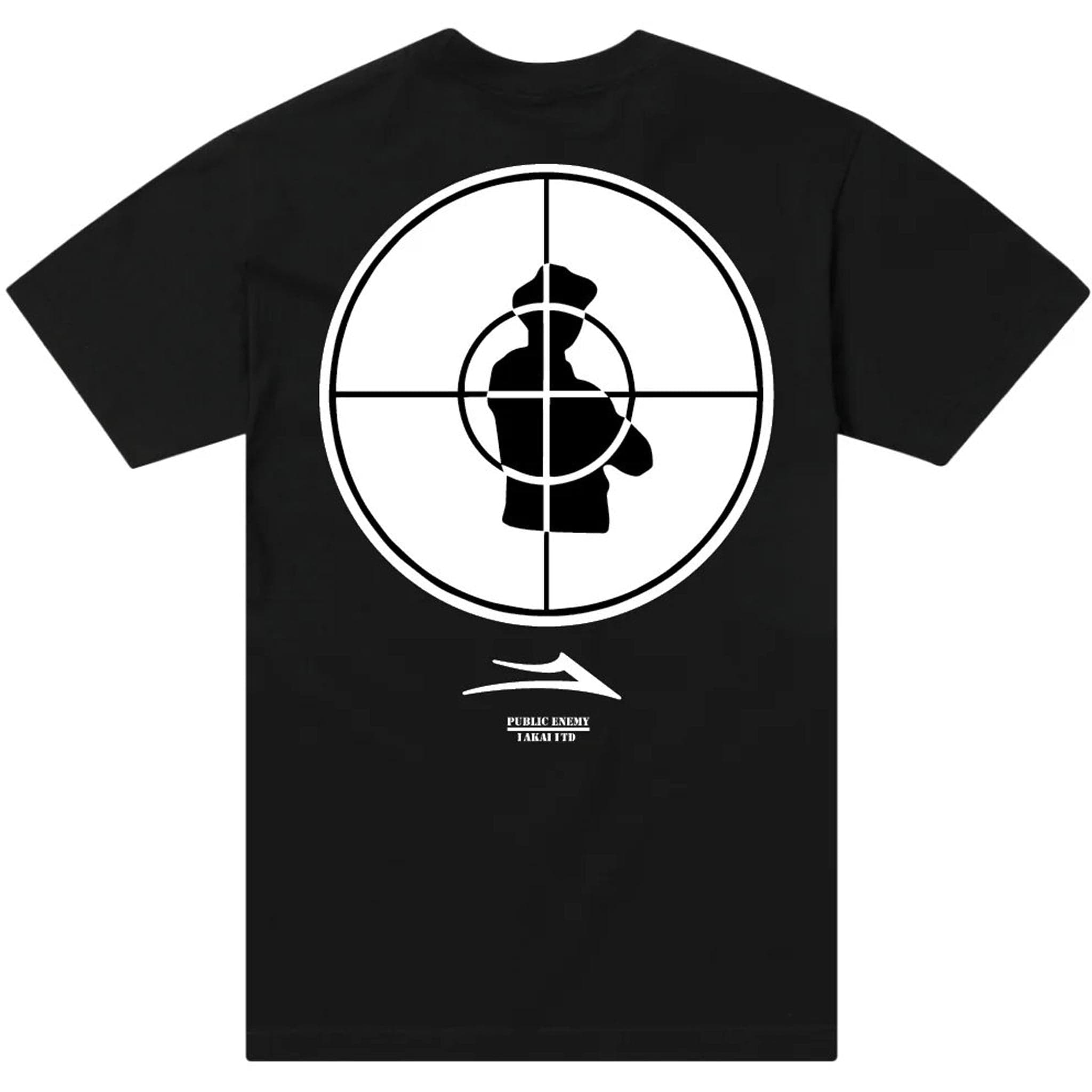 Lakai Public Enemy Sniper Logo Tee Black T Shirt