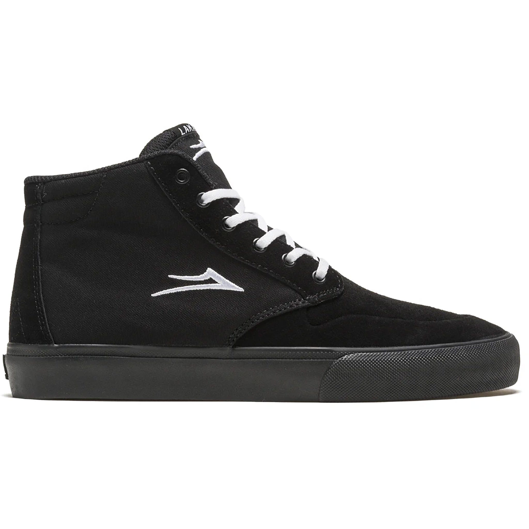 Lakai Riley 3 High Black Black Suede Shoes