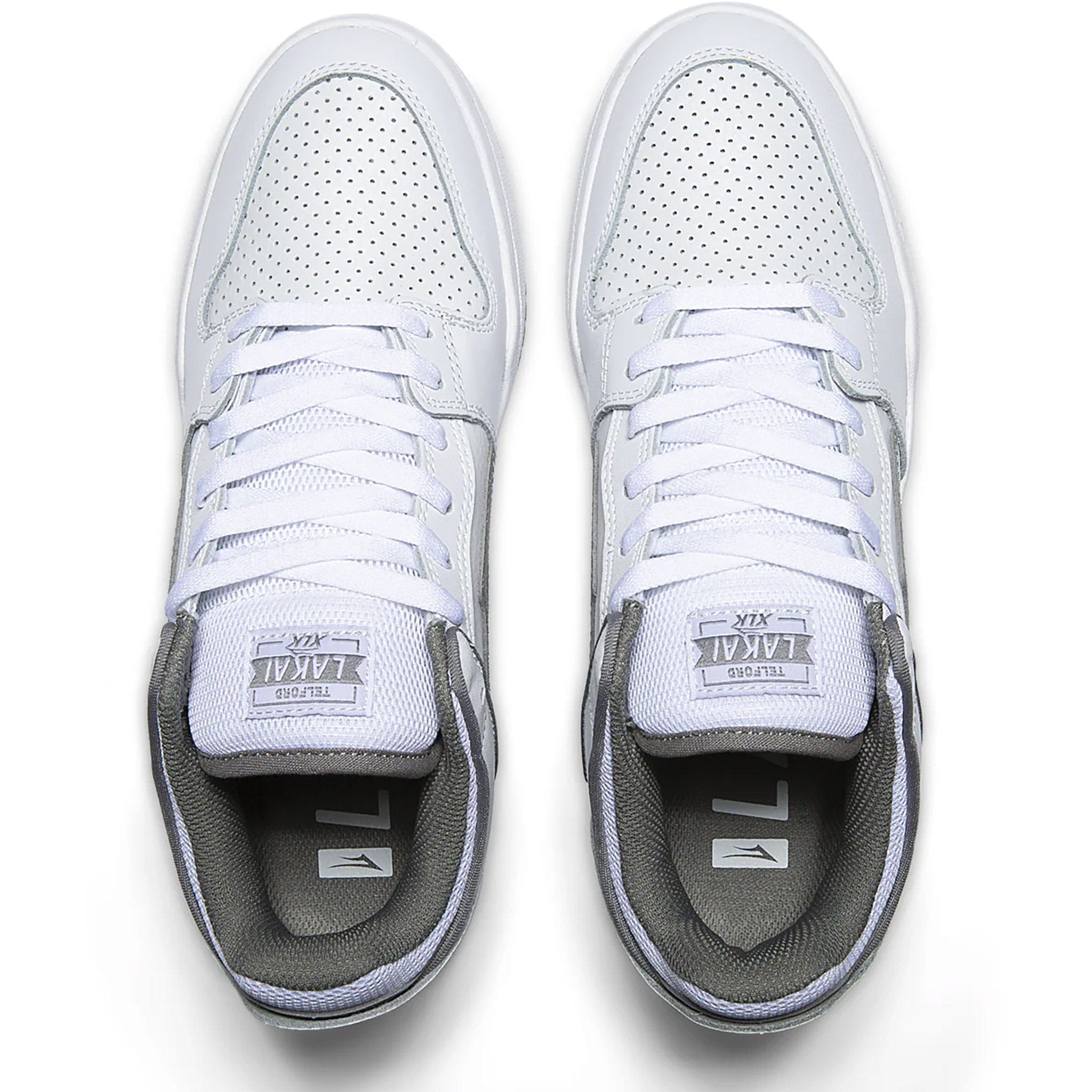 Lakai Telford Low White Leather Shoes