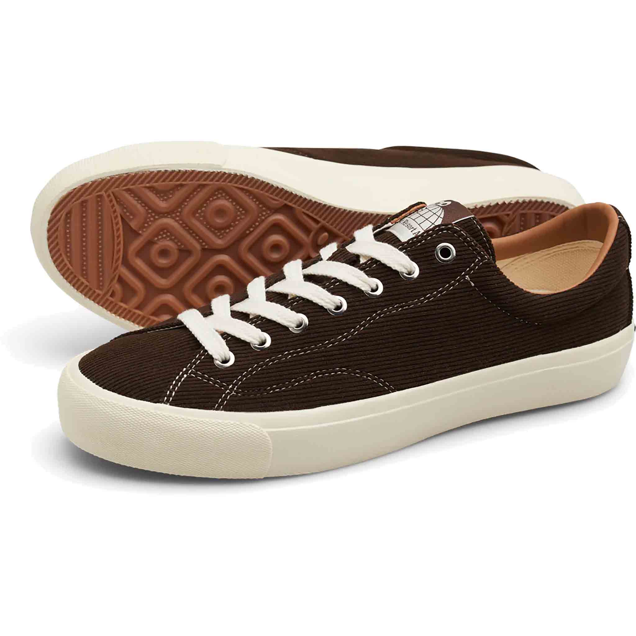 Last Resort AB VM003 LO Cord Dark Brown White Shoes