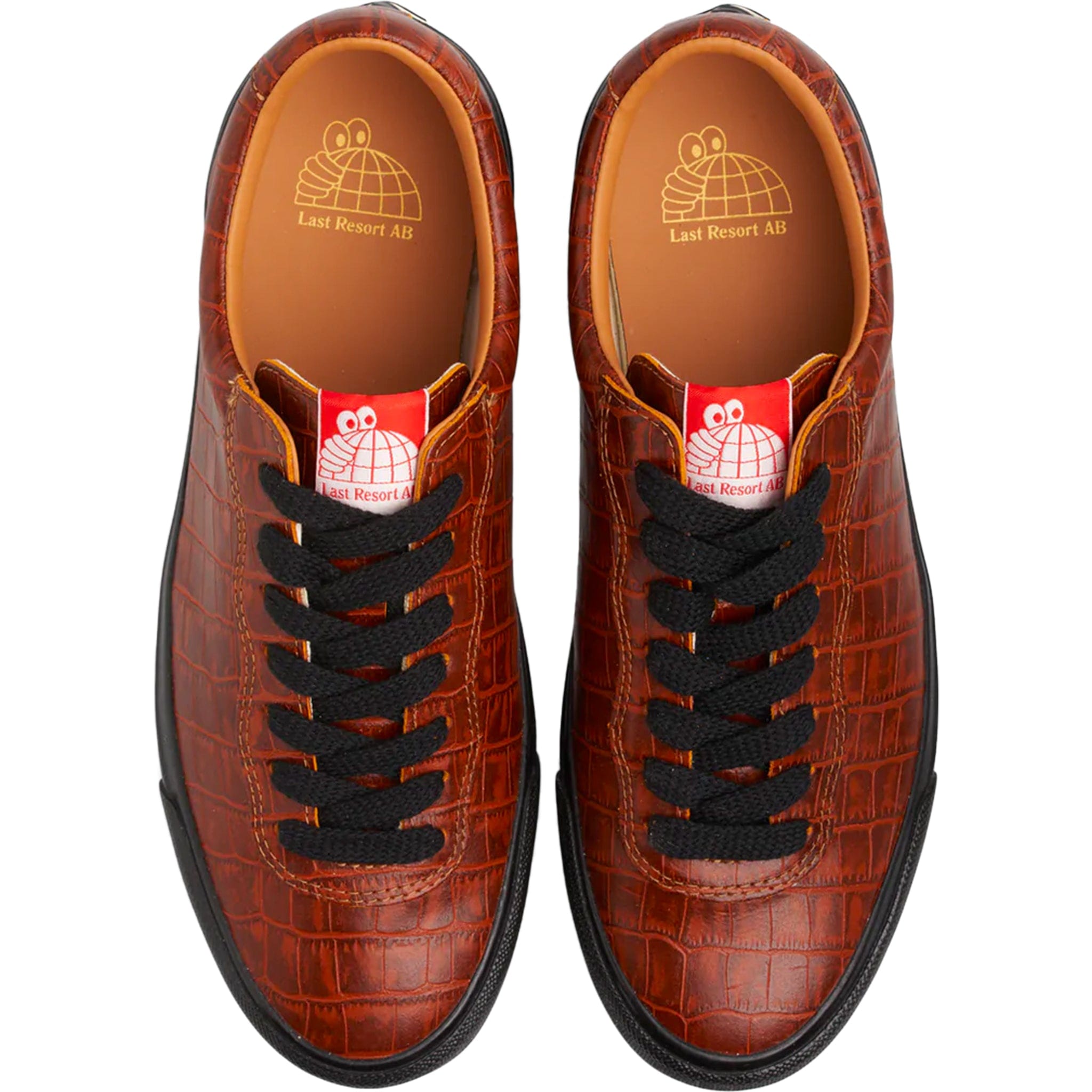 Last Resort VM001 Croc Brown Black Shoes