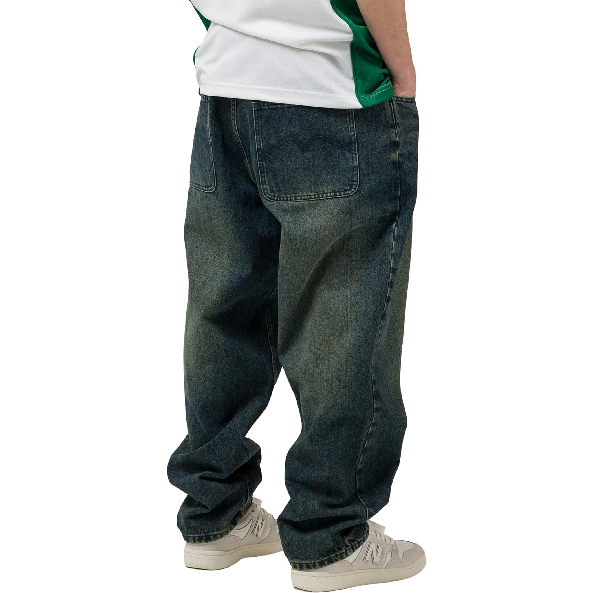 Loviah 1990 Baggy 5 Pocket Denim Pants Pine Enzyme Wash Pants