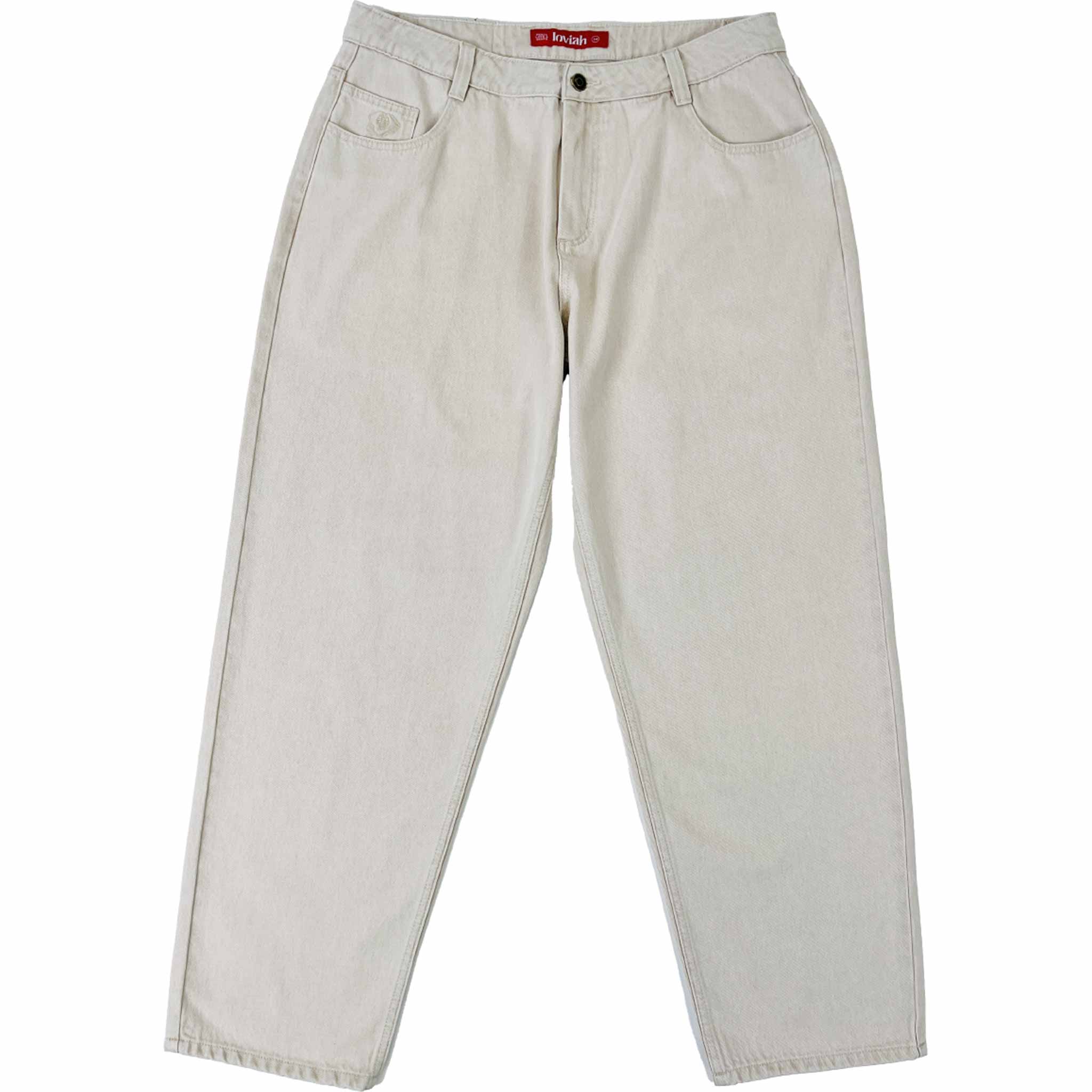 Loviah 1990 Baggy Denim Pant Dye Sand Bleach Wash Pants