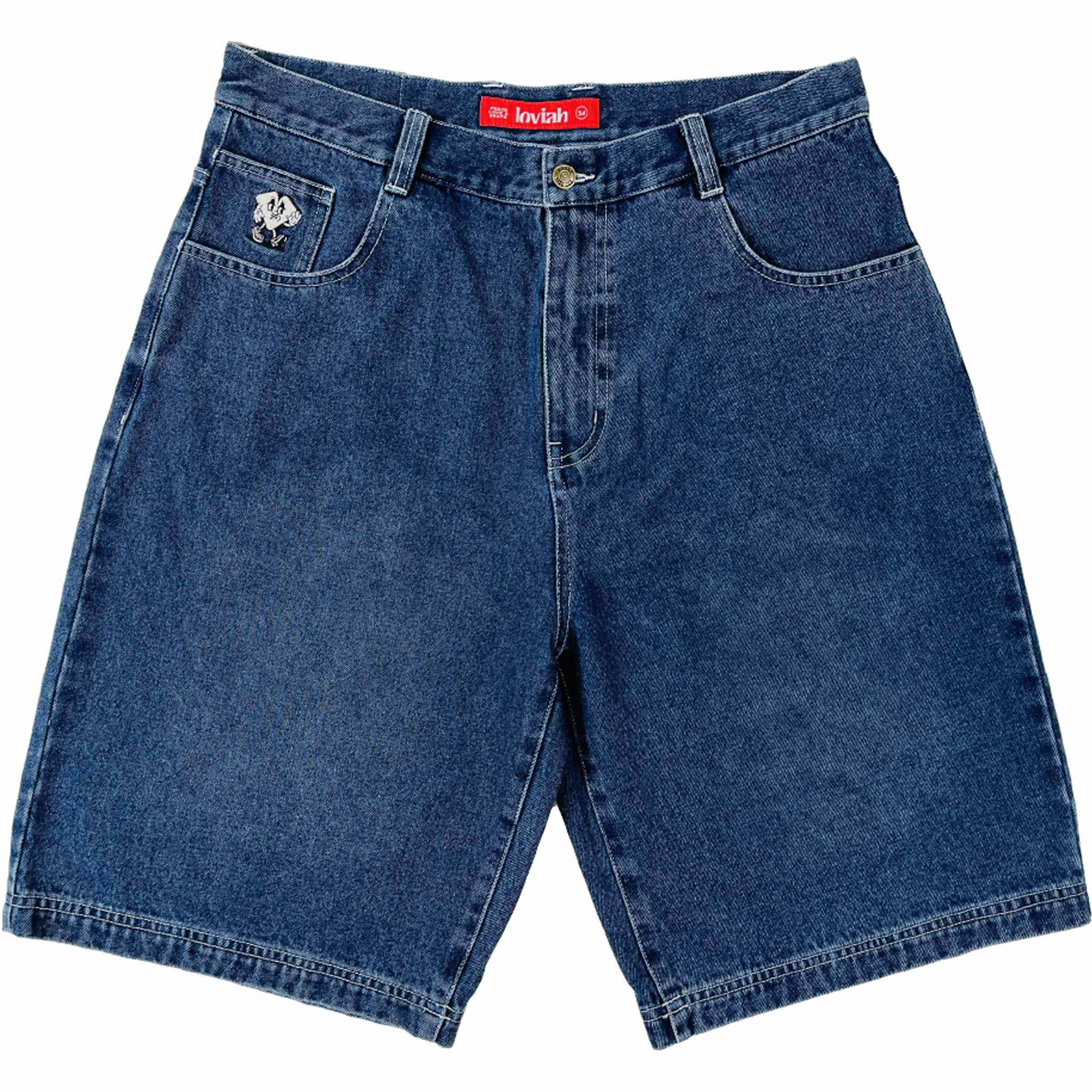 Loviah Jhorts Denim Shorts Indigo Medium Wash Shorts