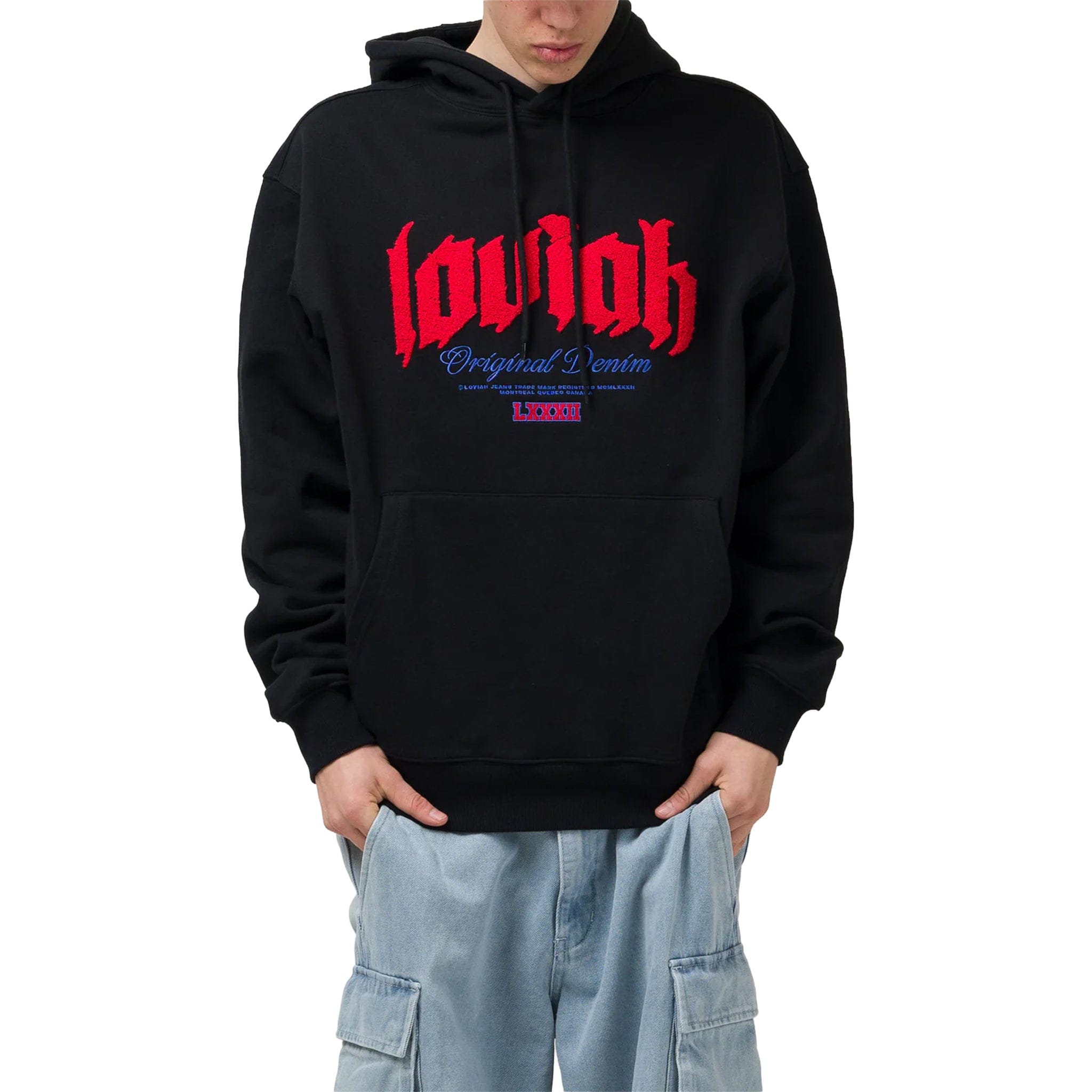 Loviah Original Denim Hoodie Black Sweatshirts