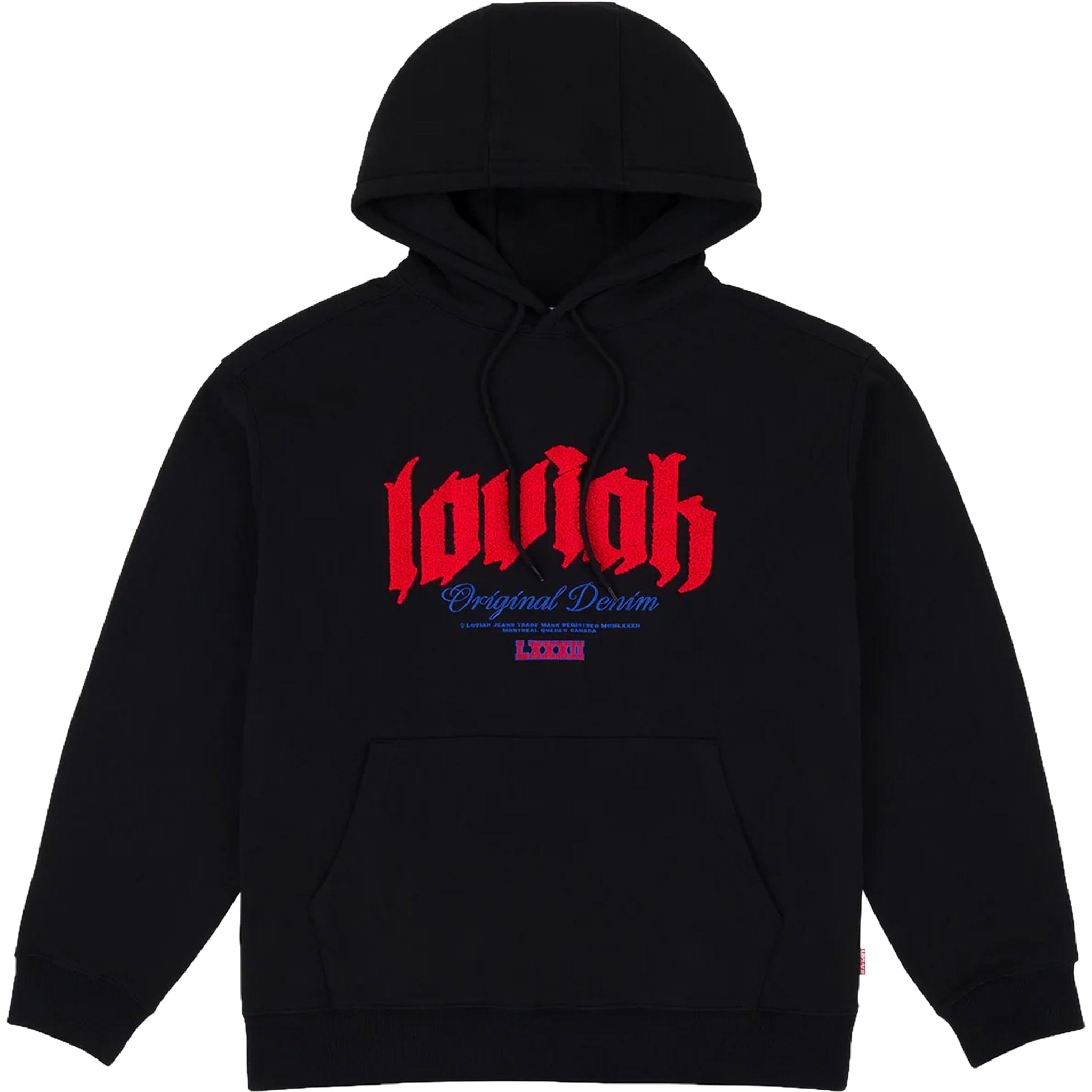 Loviah Original Denim Hoodie Black Sweatshirts
