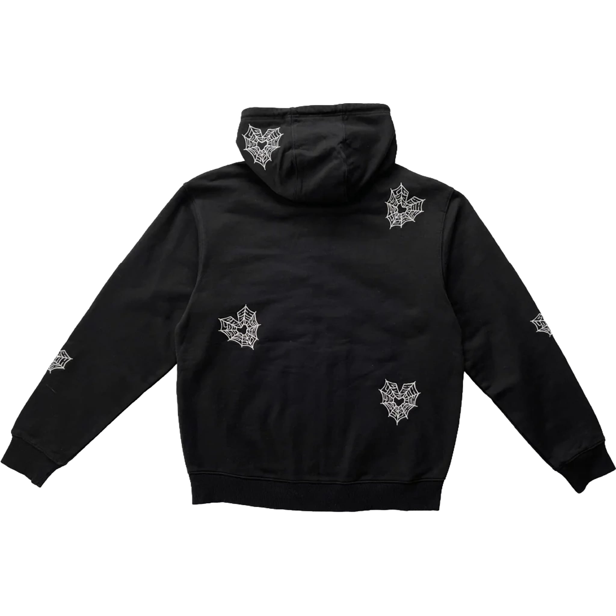 Loviah Spiderman Zip Hoodie Black Sweatshirts
