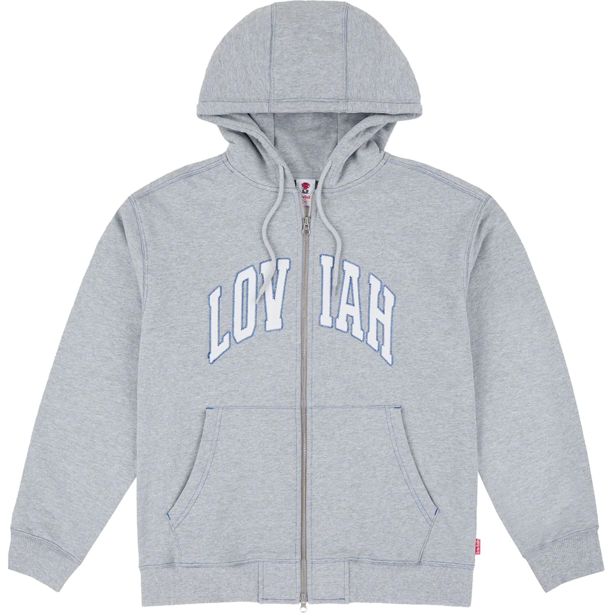 Loviah Team Zip Hoodie Heather Grey - Sanction Skate And Snow