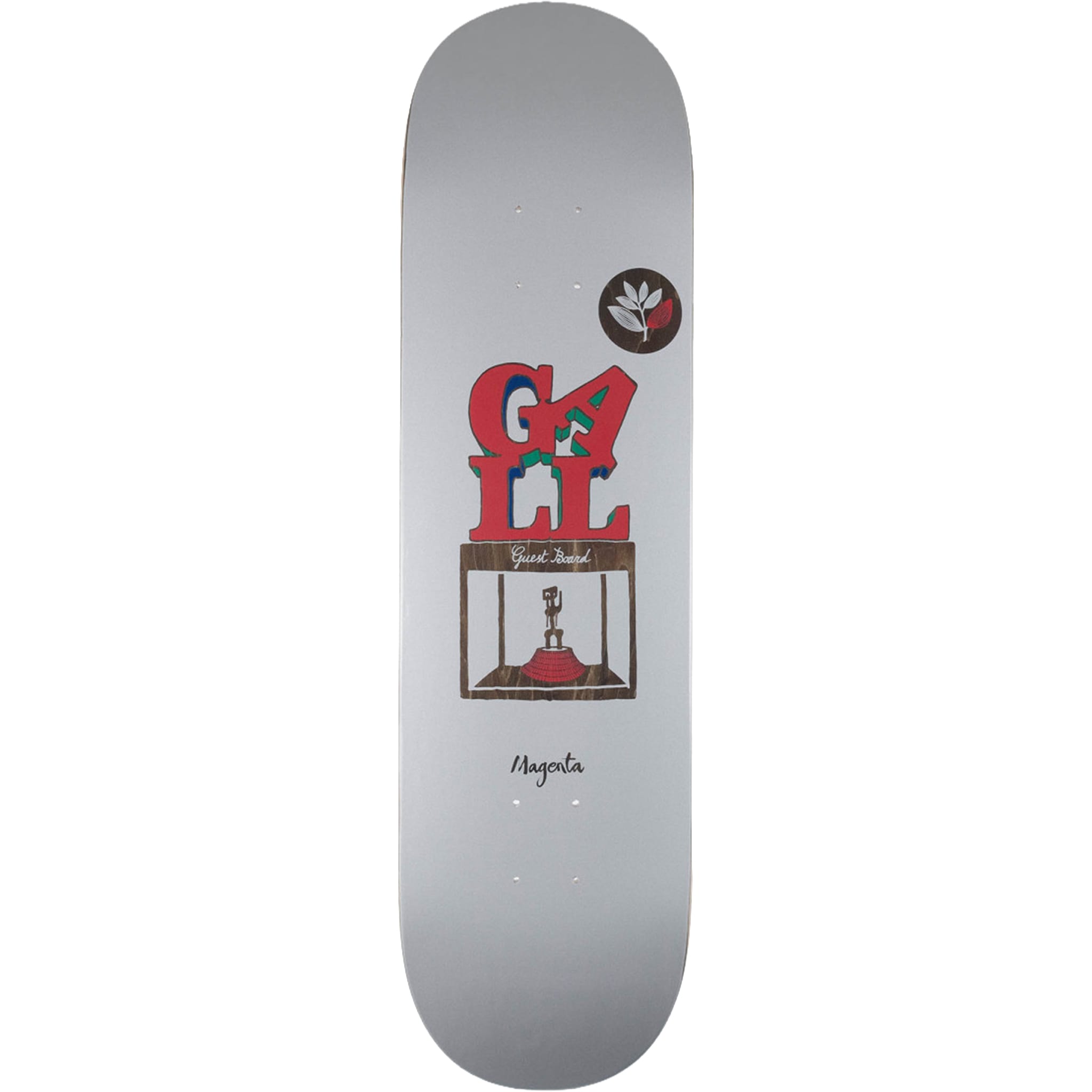 Magenta Fred Gall Guest Skateboard Deck 8.25" Skateboard