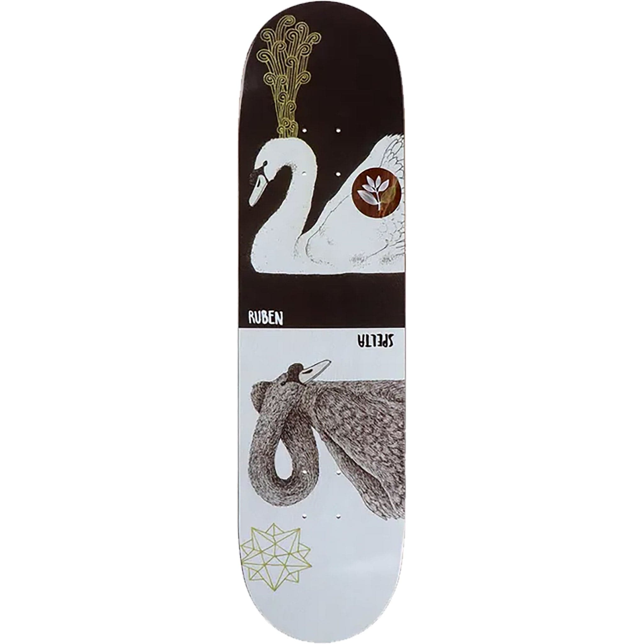 Magenta Spelta Swans Zoo 8.375 Skateboard Deck Skateboard