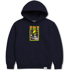 Mehrathon Banned in MTL Heavyweight Hoodie Navy Sweatshirts