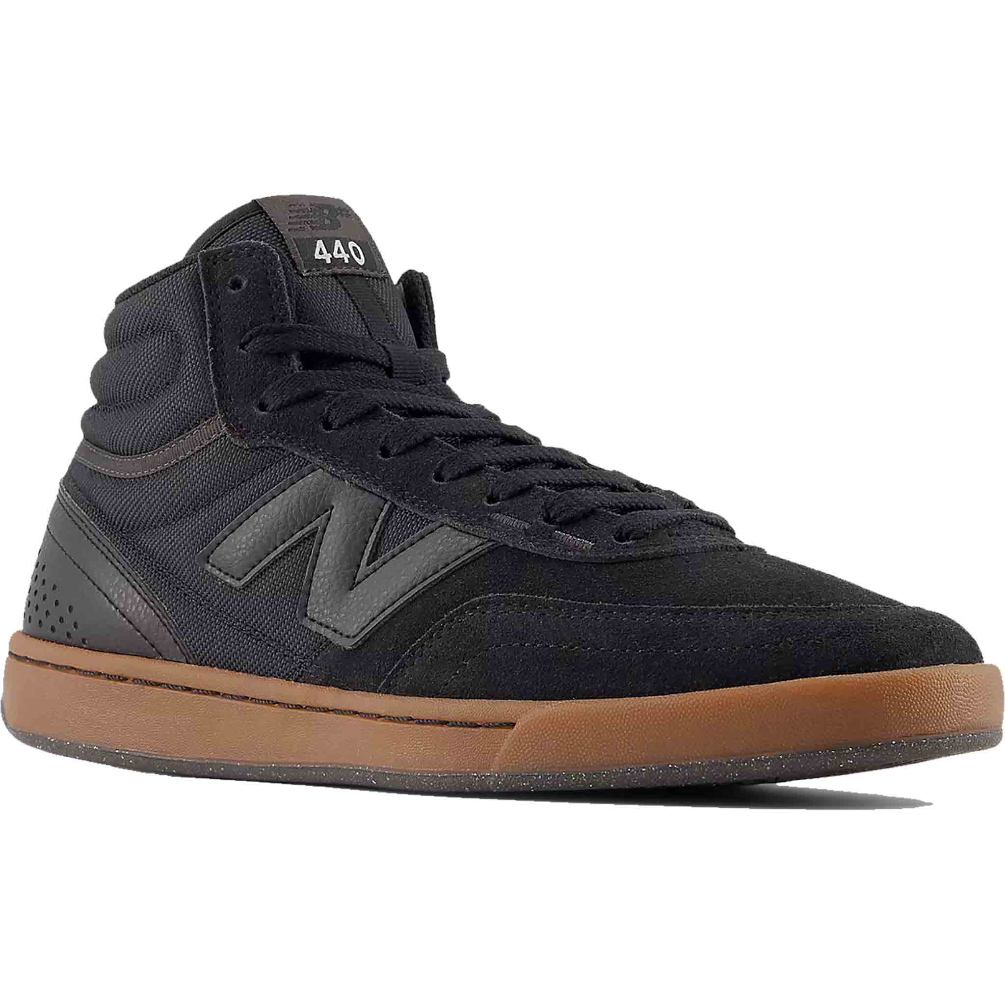New Balance Numeric 440 Hi Black Gum Shoes