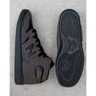 New Balance Numeric 480 High Shoe Charcoal Leather Shoes