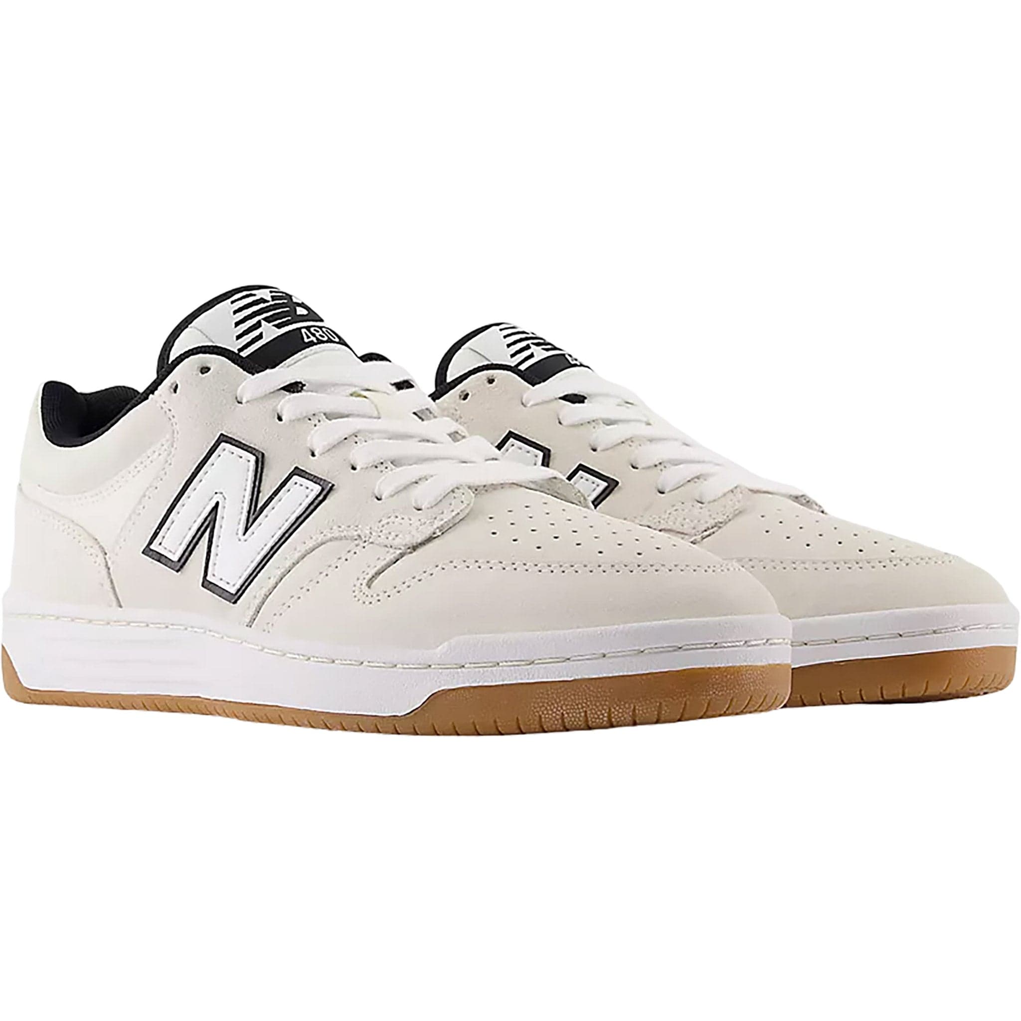 New Balance Numeric 480 White Gum Suede Shoes