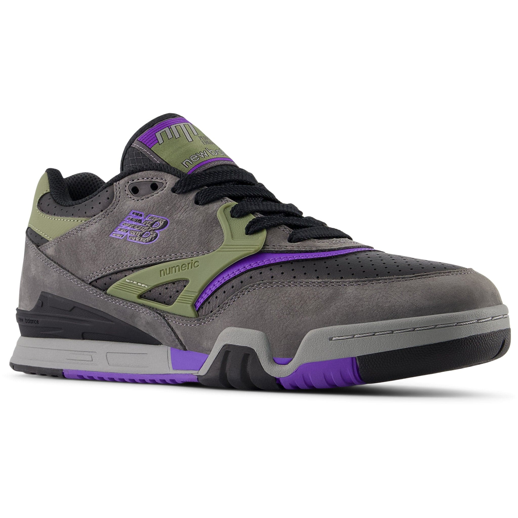 New Balance Numeric 770 Grey Olive Purple – Shoes - Sanction Skate