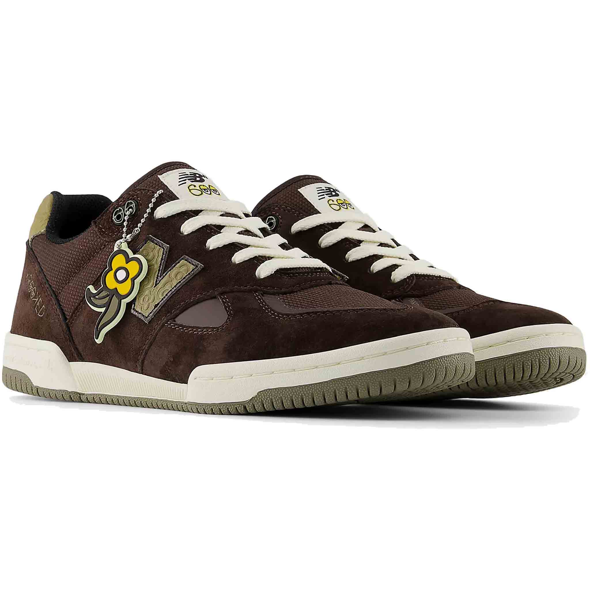 New Balance Numeric X Krooked Knox 600 Shoe Chocolate Olive Shoes