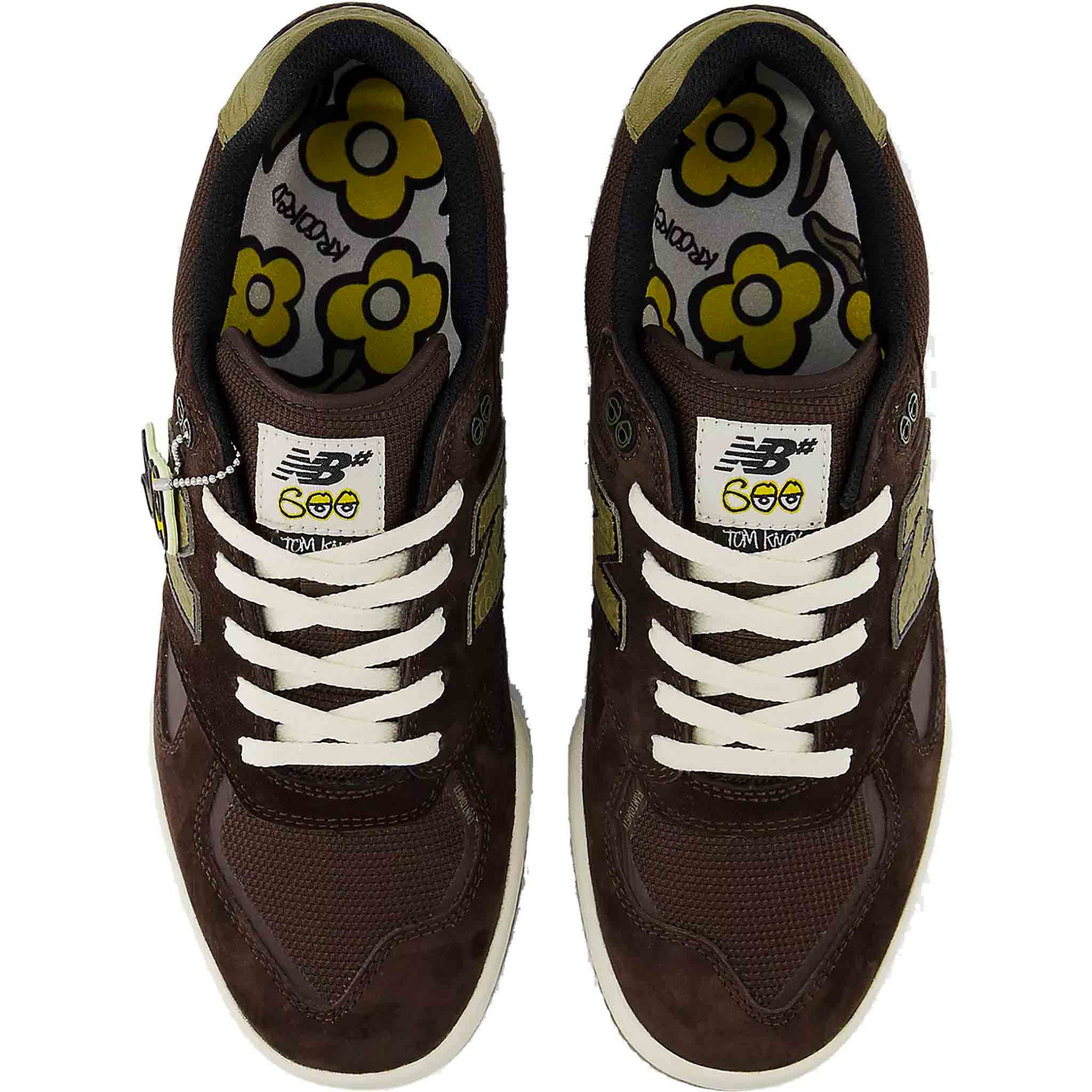 New Balance Numeric X Krooked Knox 600 Shoe Chocolate Olive Shoes