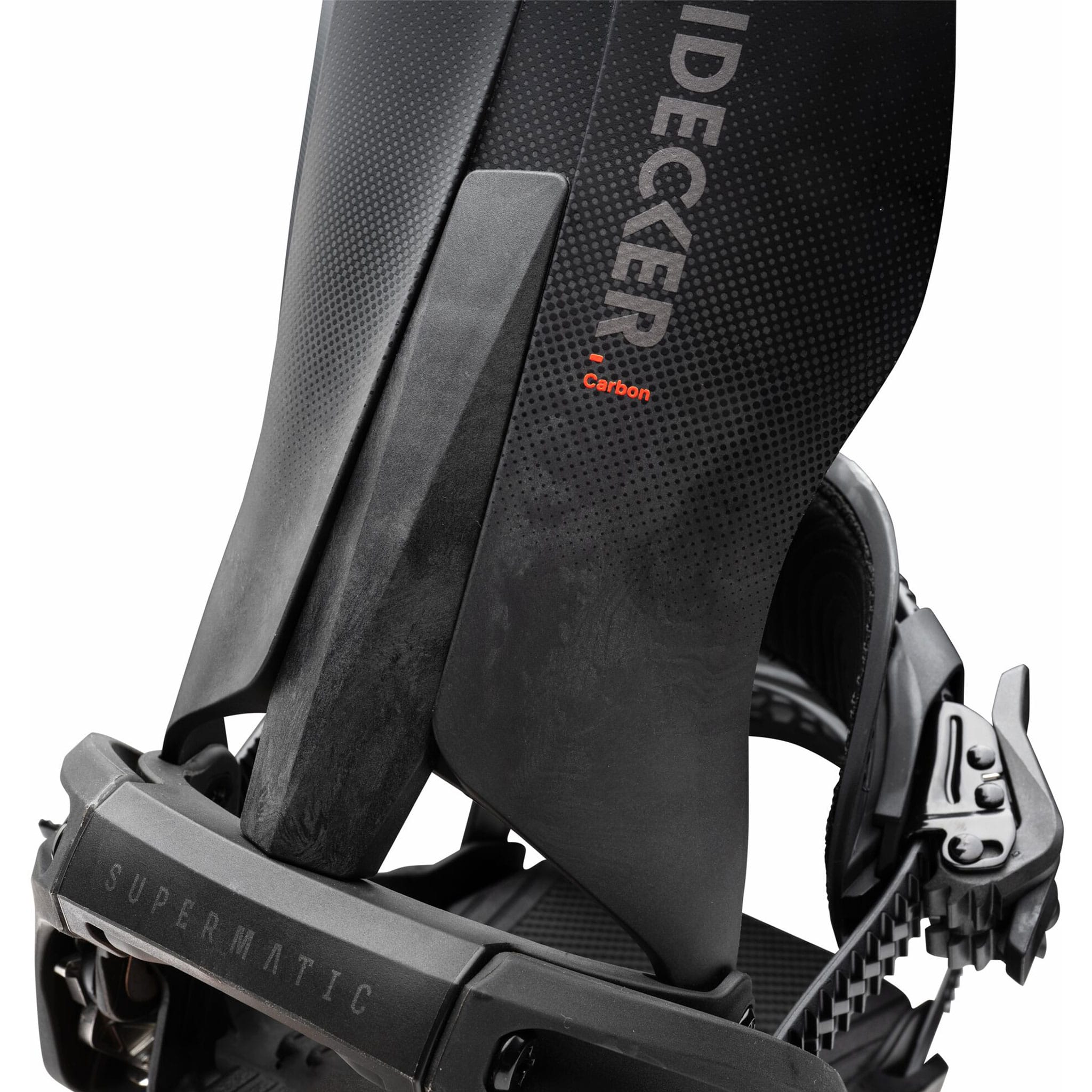 Nidecker Carbon Supermatic Snowboard Binding Black 2027 Mens Snowboard Bindings