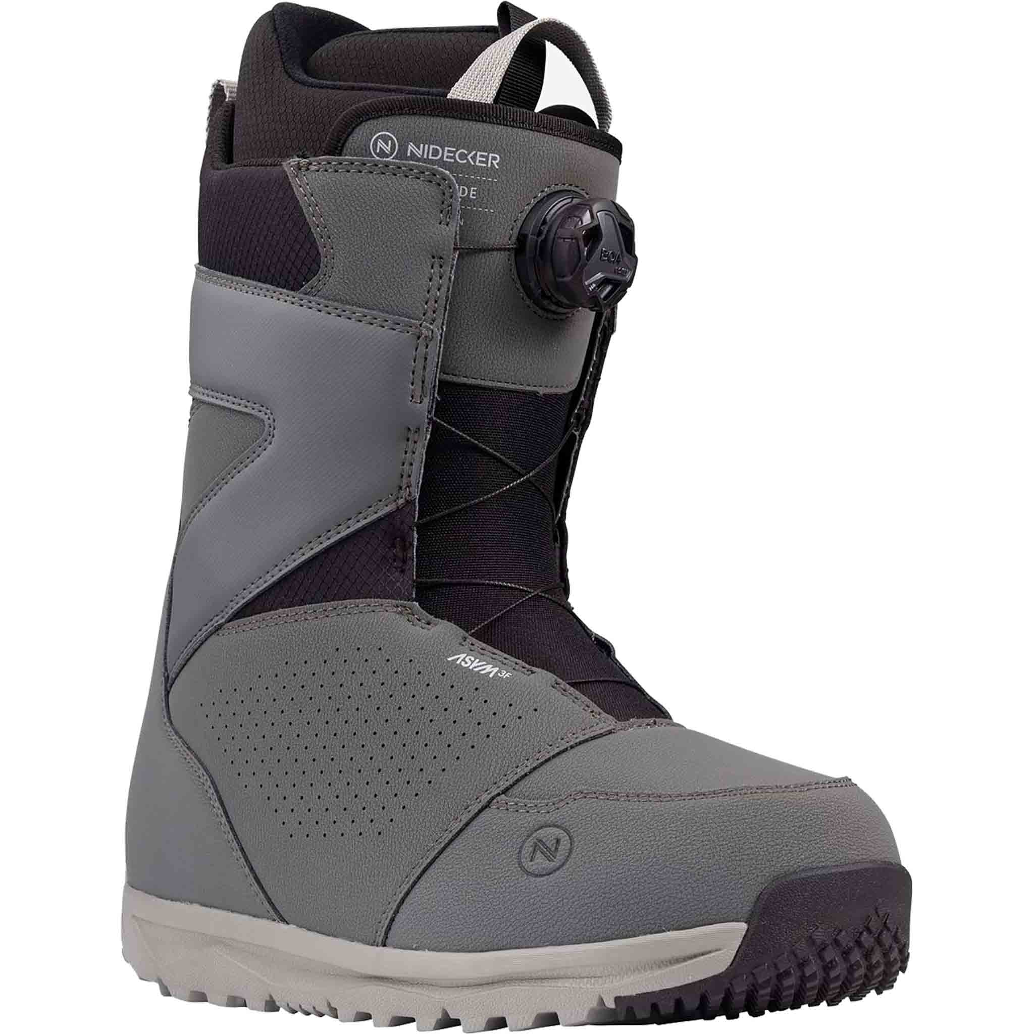 Nidecker Cascade BOA Snowboard Boot Gray 2024 Mens Boots