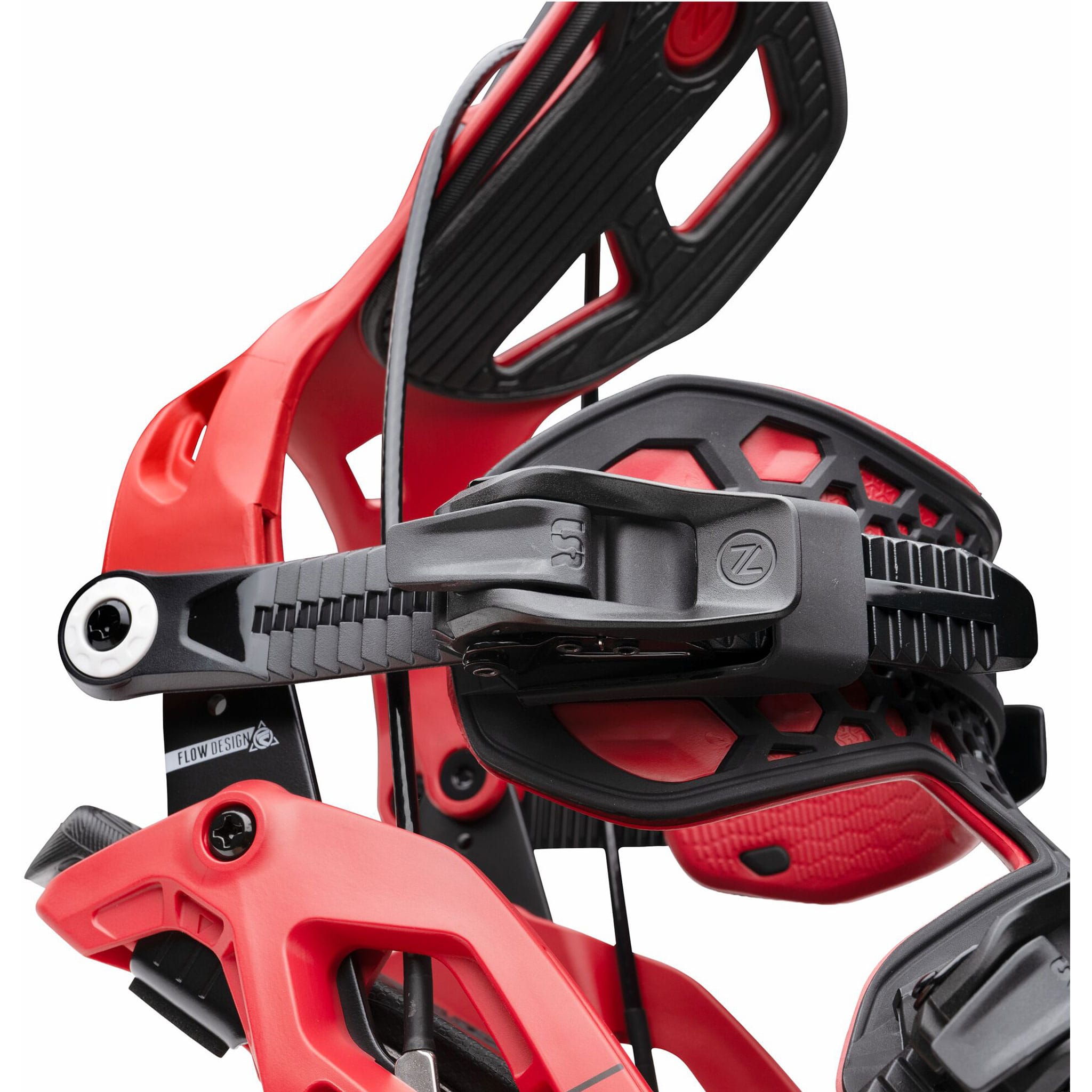 Nidecker Flow Fuse Snowboard Binding Fuse Cherry 2027 Mens Snowboard Bindings