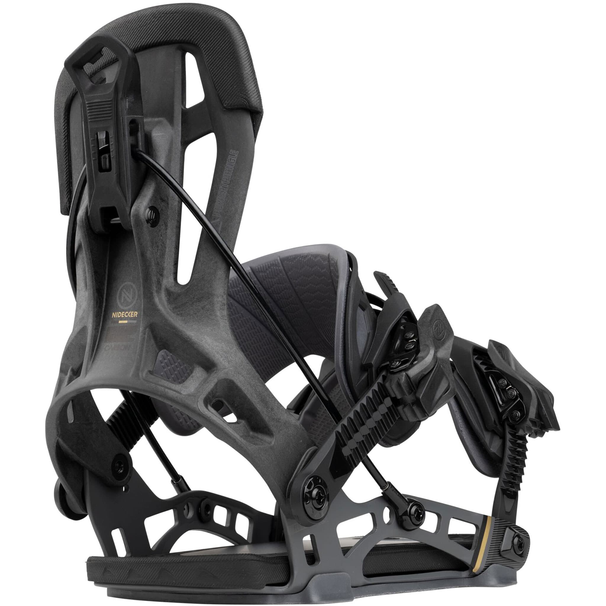 Nidecker Flow NX2 Snowboard Binding Carbon Black 2027 Mens Snowboard Bindings