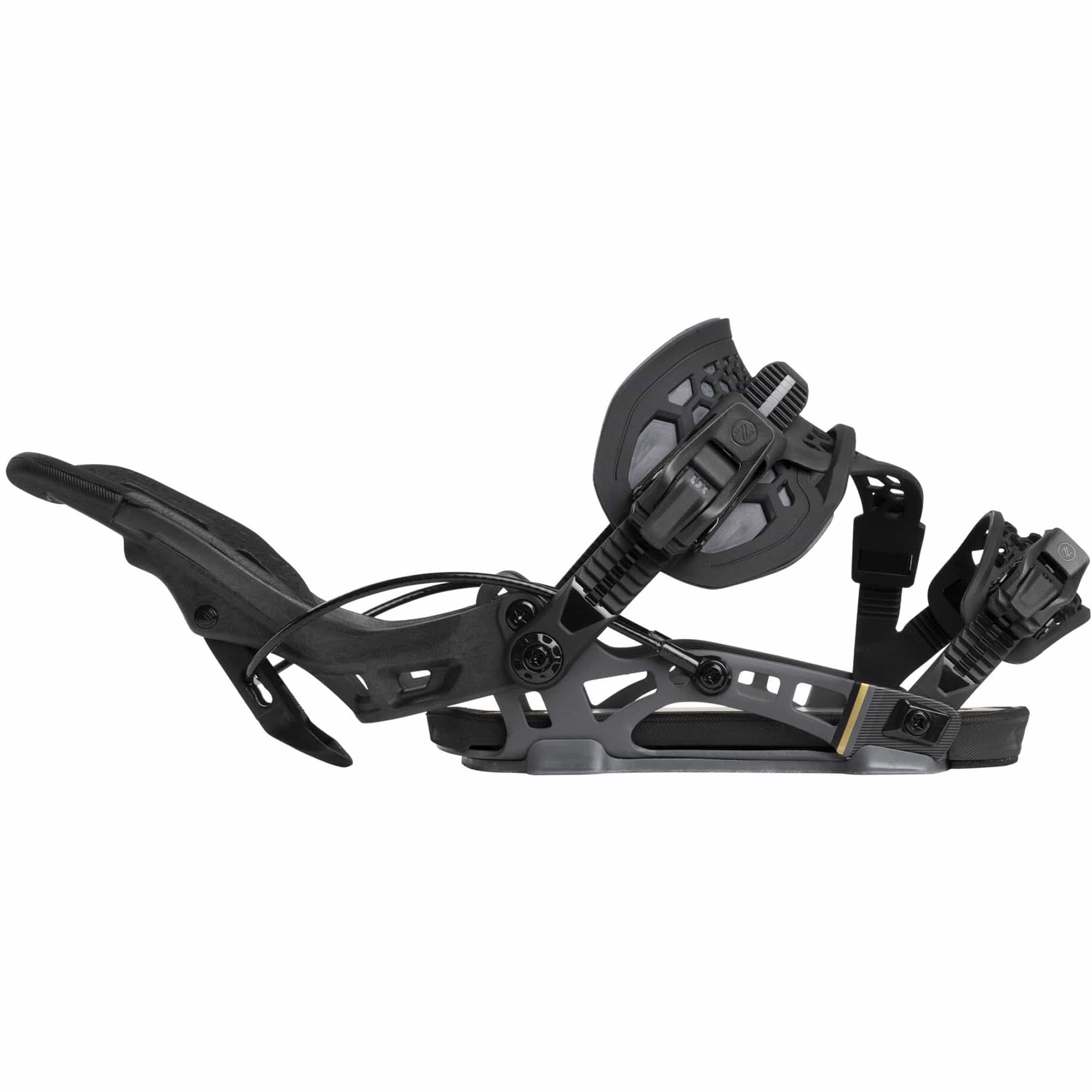 Nidecker Flow NX2 Snowboard Binding Carbon Black 2027 Mens Snowboard Bindings