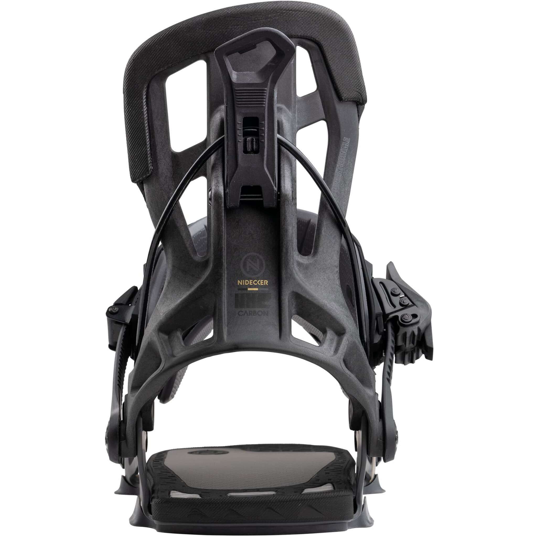 Nidecker Flow NX2 Snowboard Binding Carbon Black 2027 Mens Snowboard Bindings