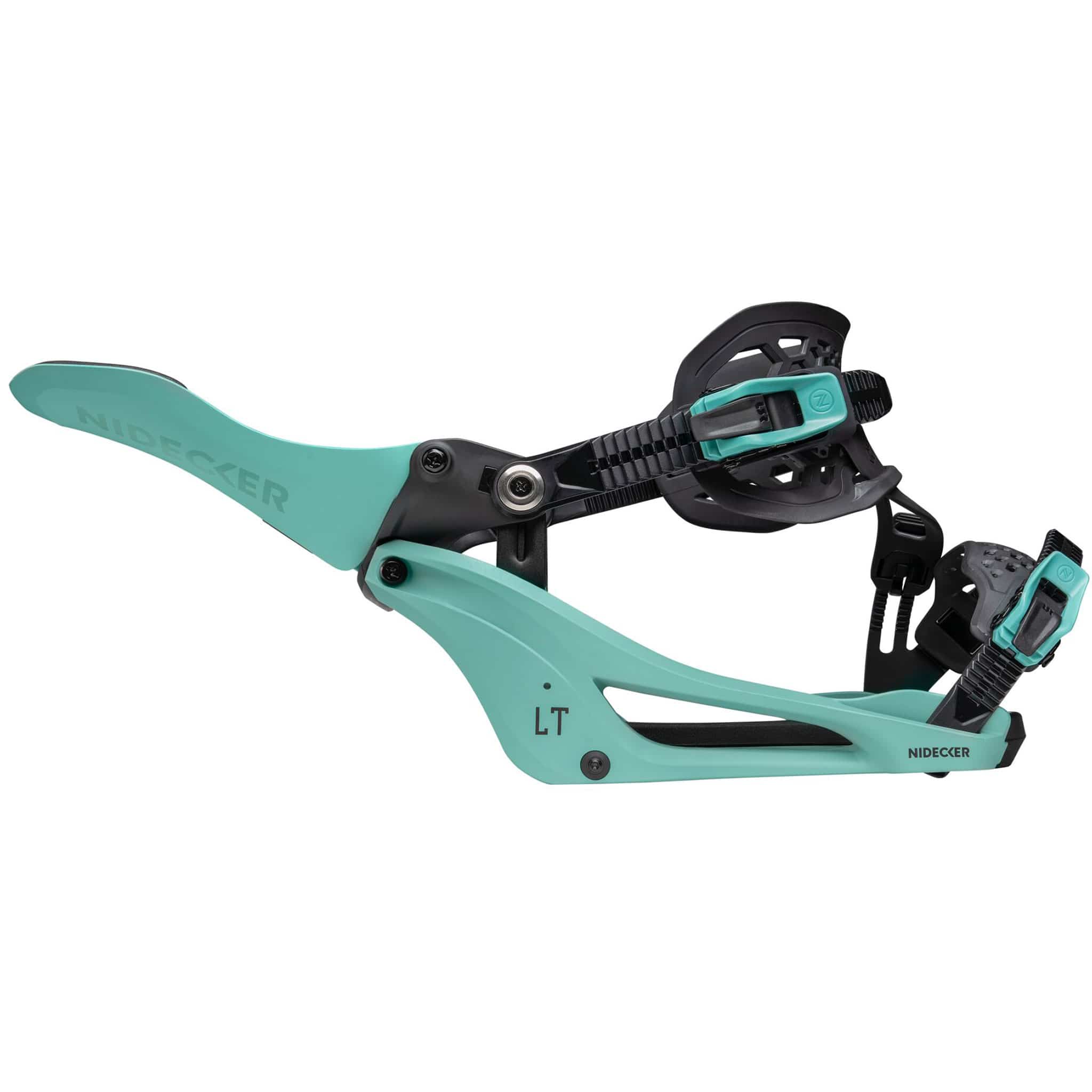Nidecker LT Supermatic Snowboard Binding Teal 2027 Mens Snowboard Bindings